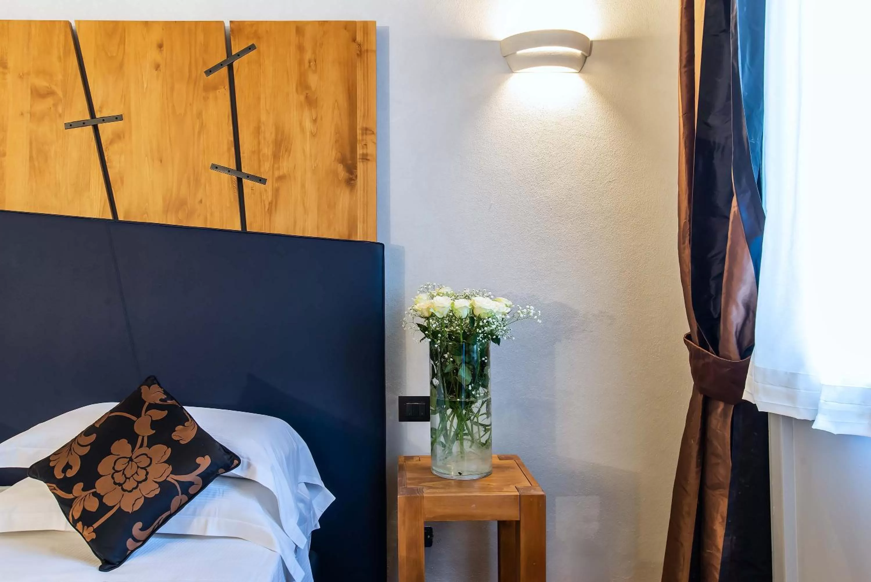 Decorative detail, Bed in The Code Hotel