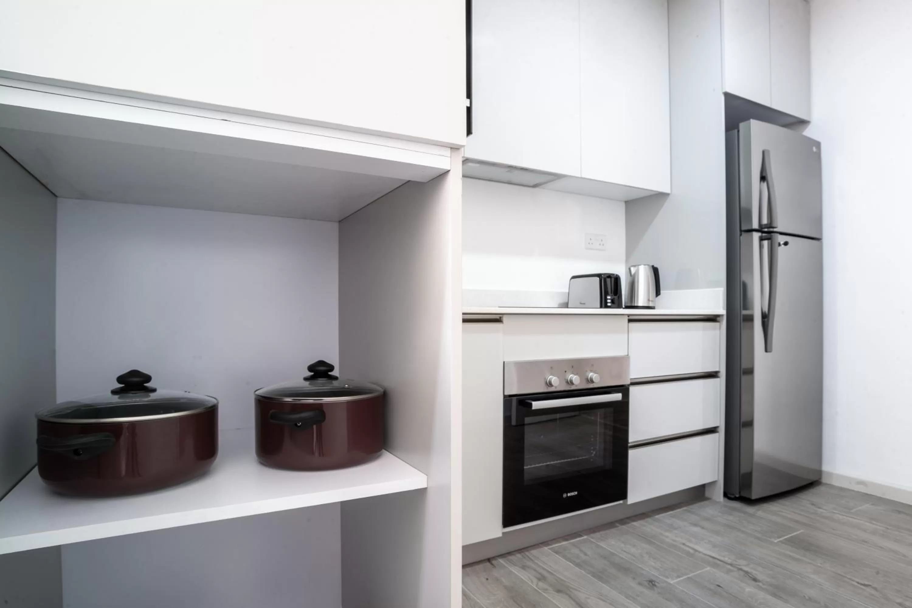 Kitchen or kitchenette in Yaya Hotel & Apartments