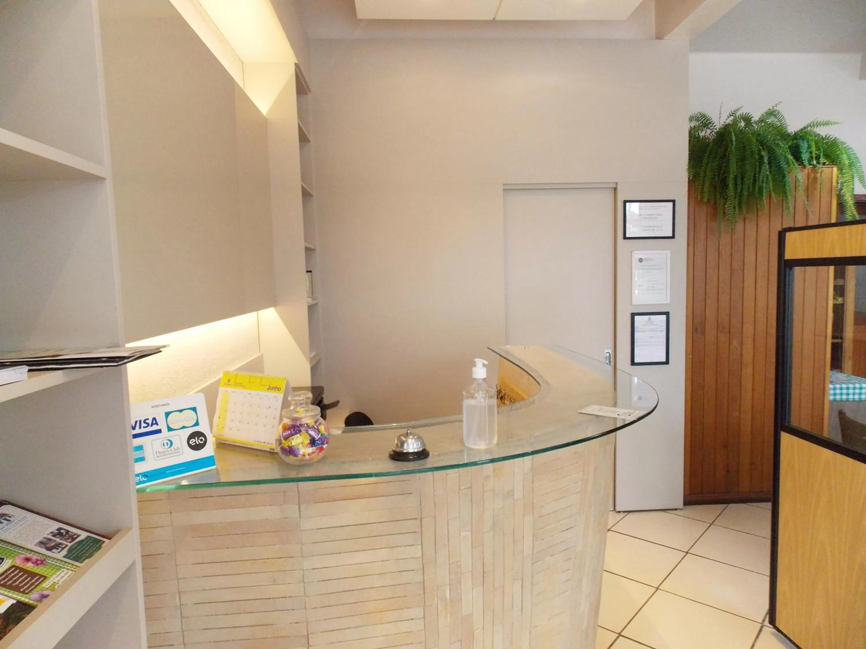 Lobby or reception, Kitchen/Kitchenette in Hotel Visão