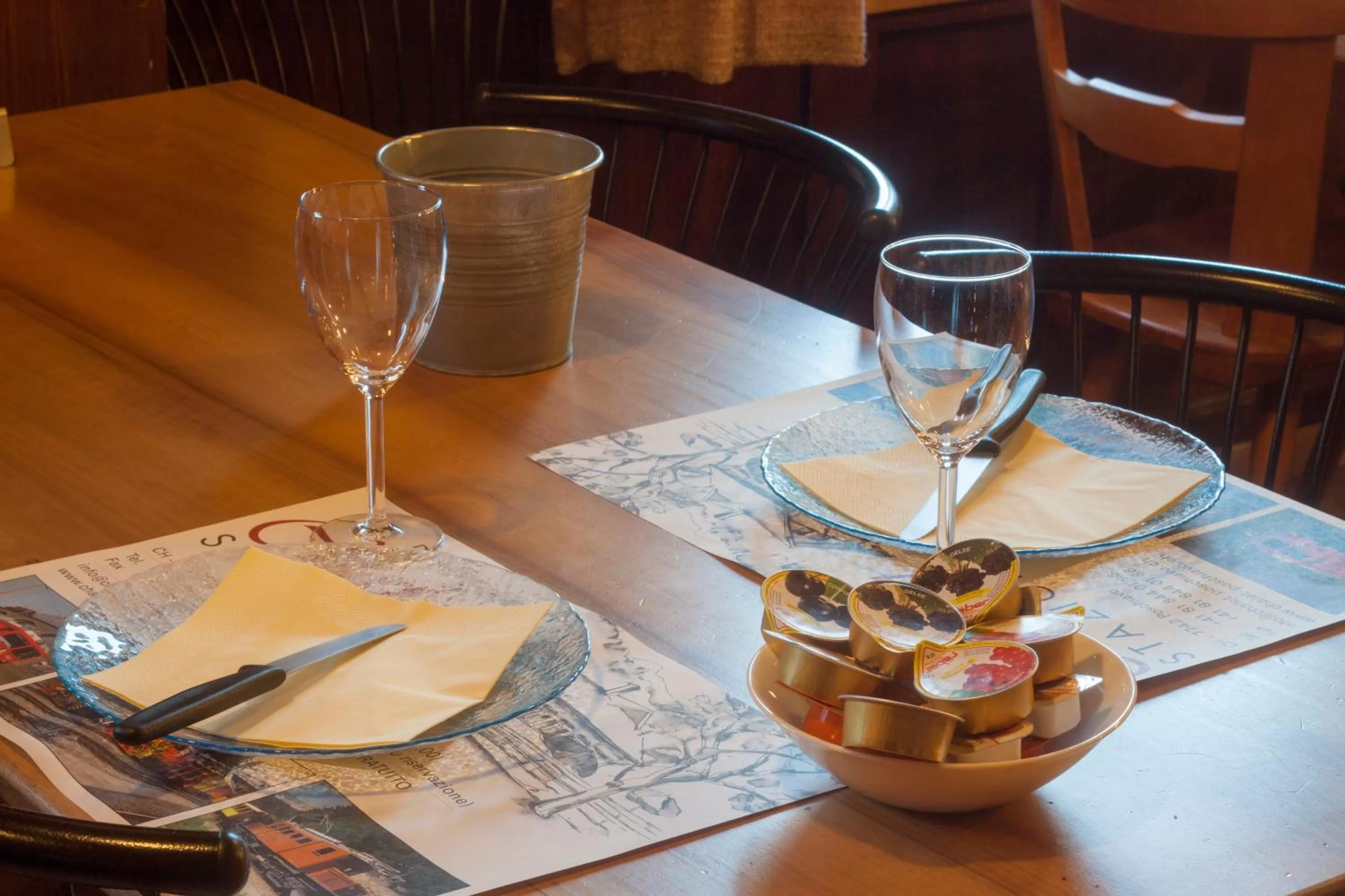 Italian breakfast in Ristorante Pensione Chalet Stazione