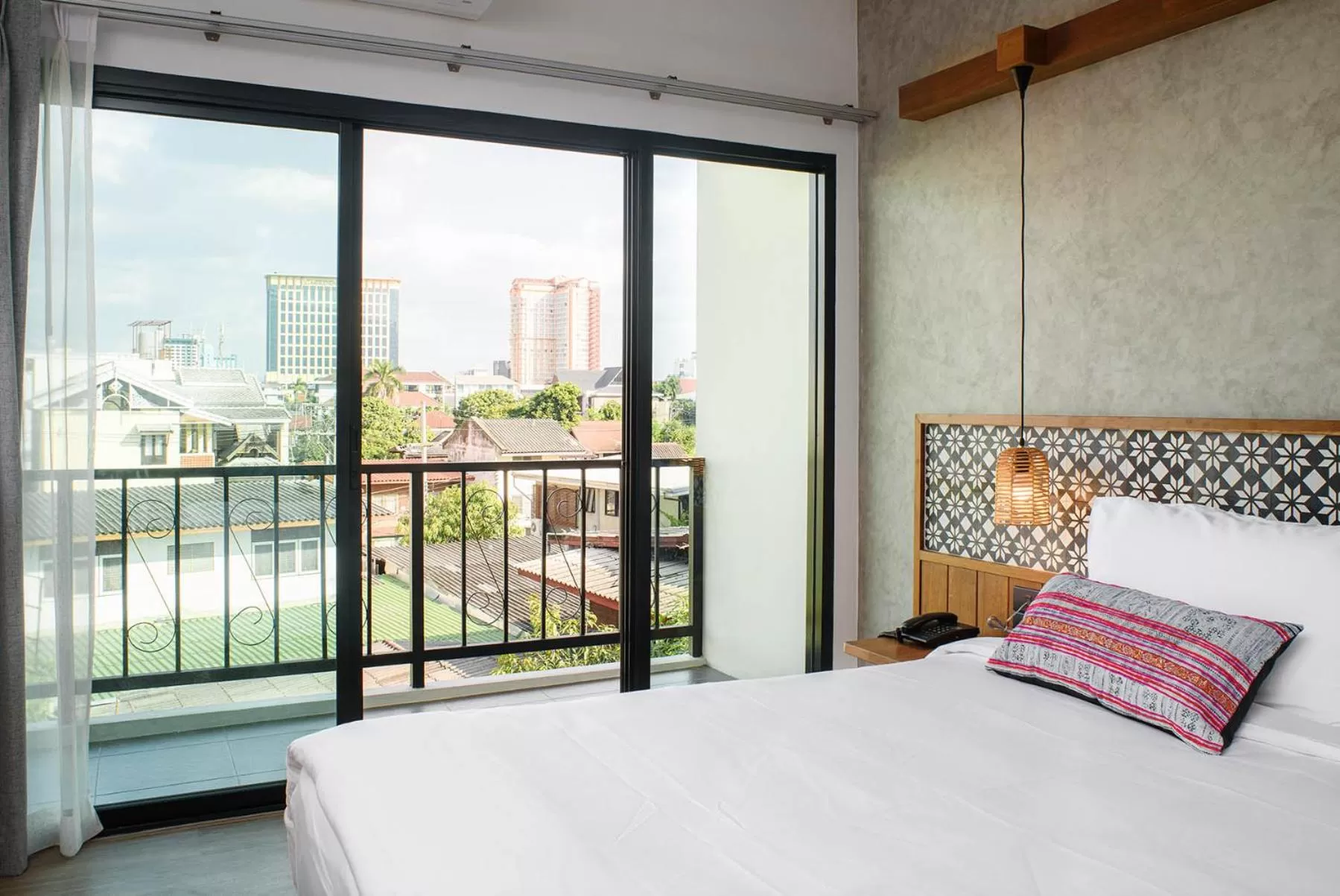 View (from property/room), Bed in Himku Hotel - adult only