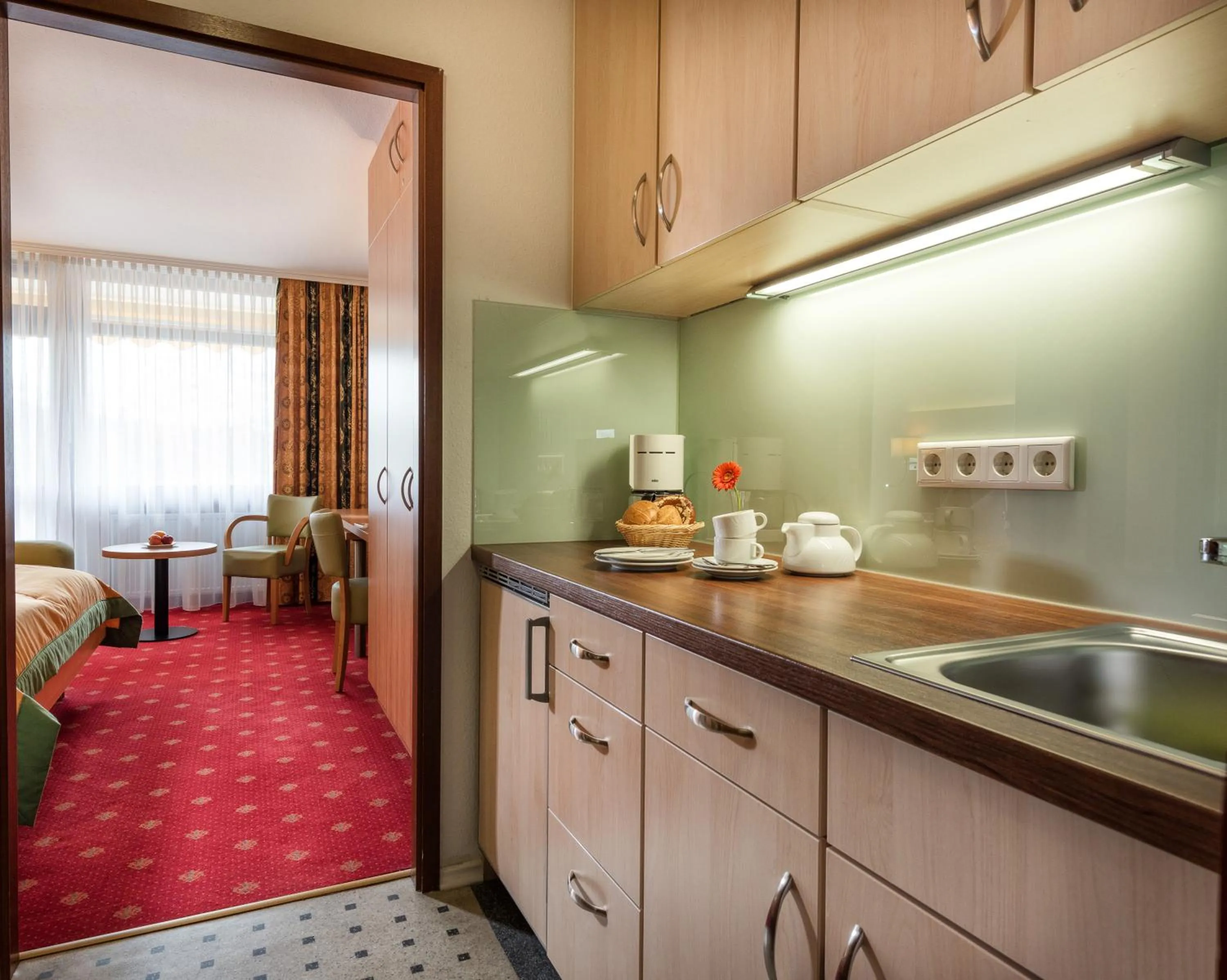 Bed in Johannesbad Thermalhotel Ludwig Thoma