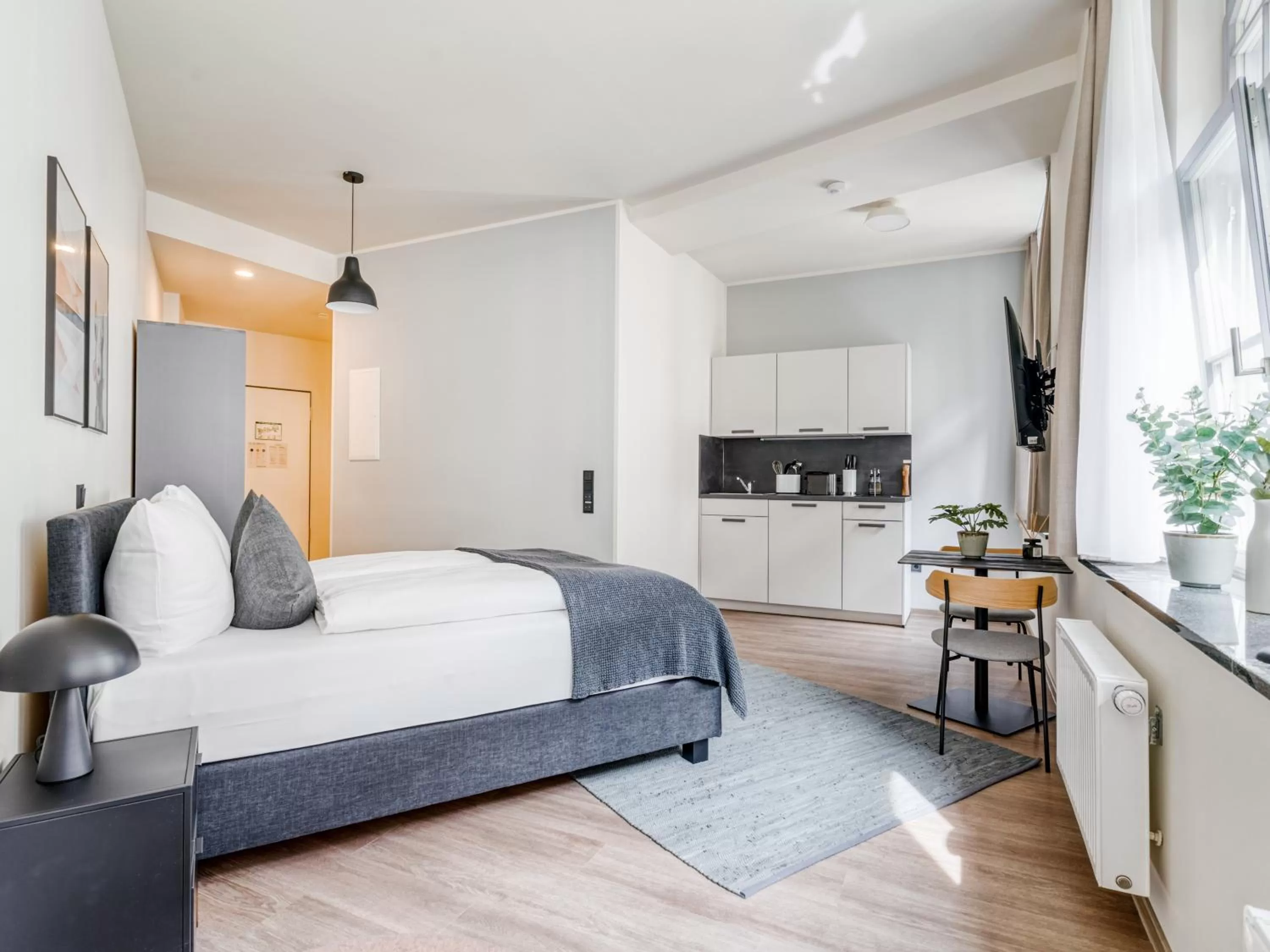 Bed in Limehome Leipzig Oelßner's Hof