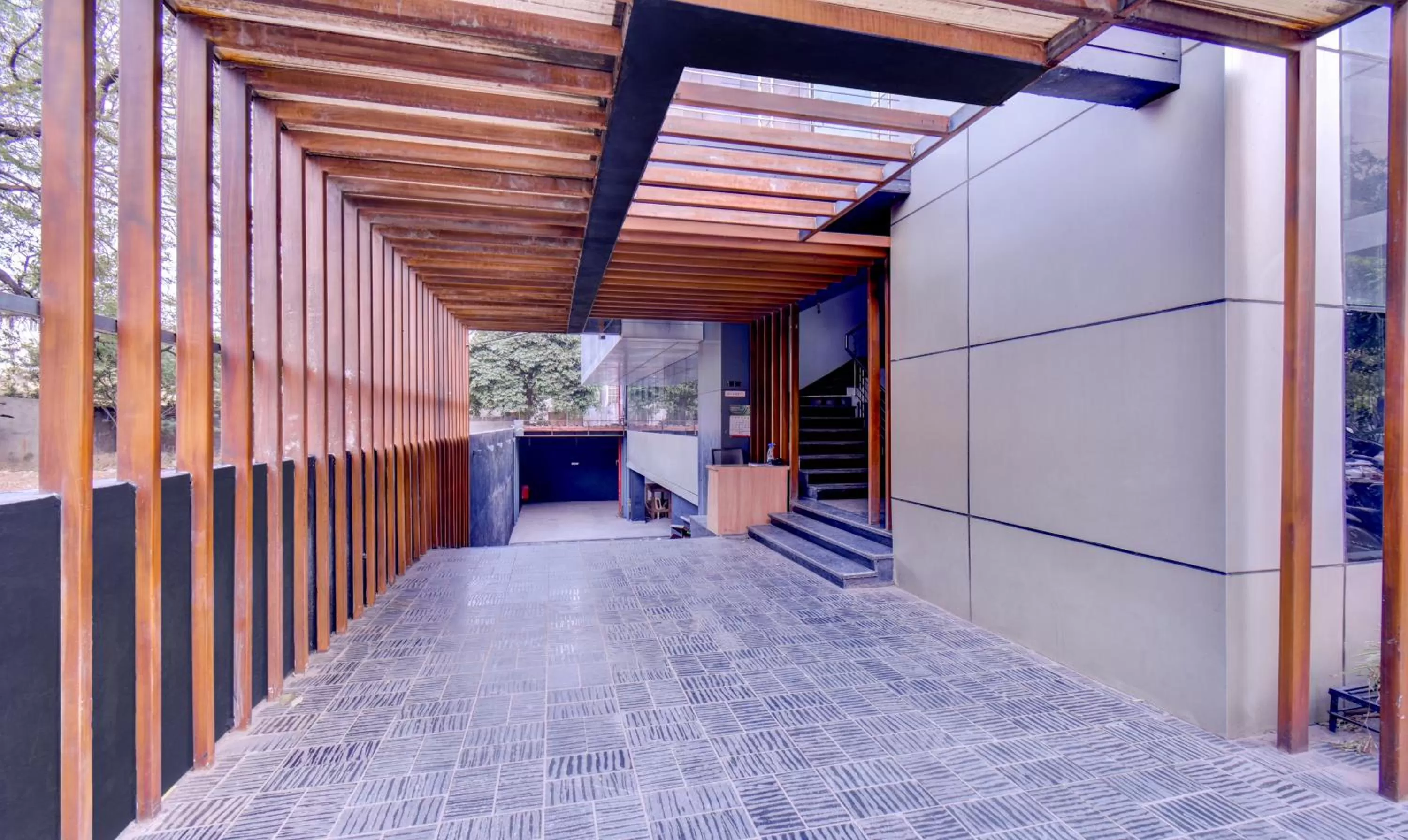 Facade/entrance in Treebo Trend Admiral Suites New Usmanpura