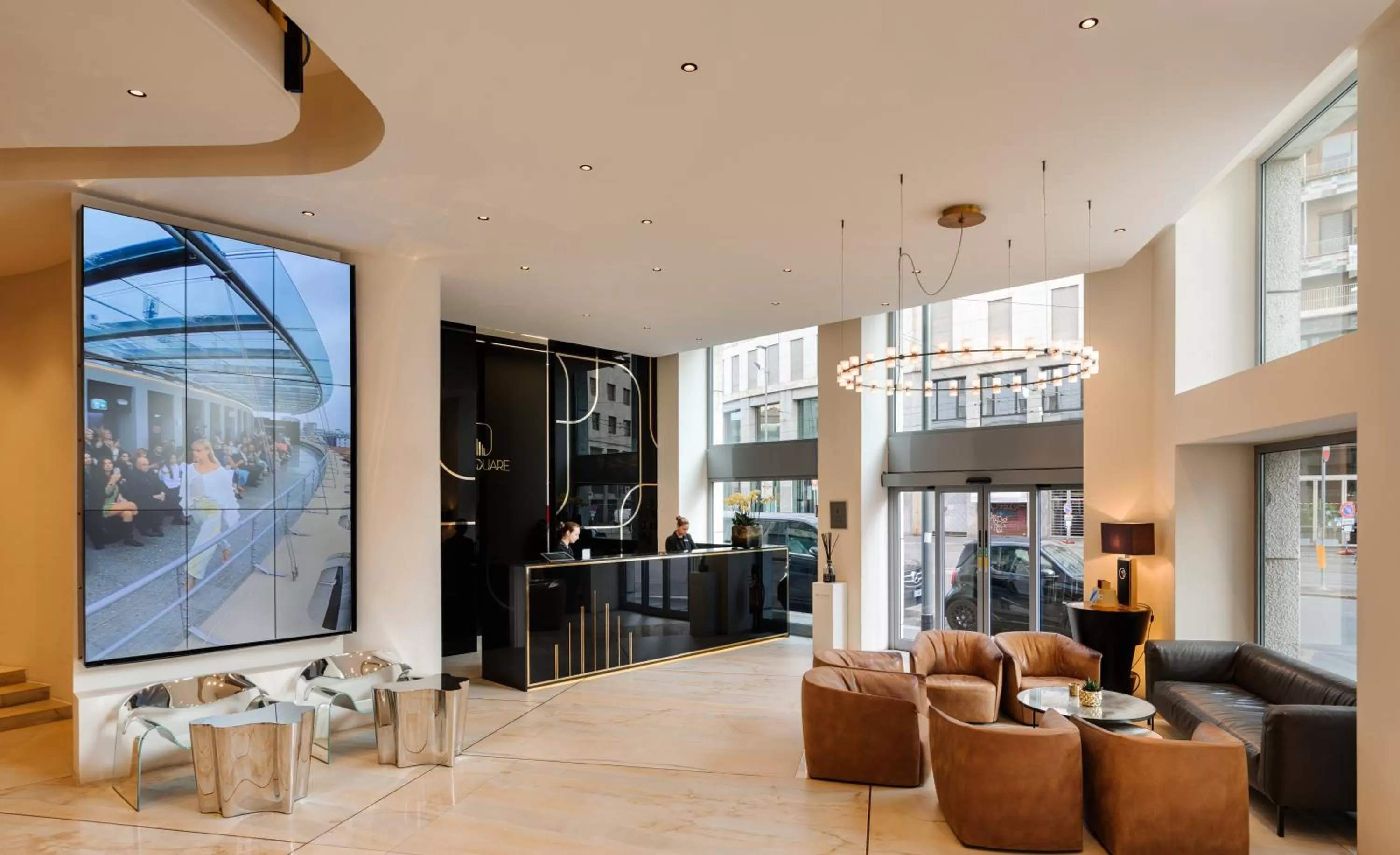 Lobby or reception in Hotel The Square Milano Duomo - Preferred Hotels & Resorts