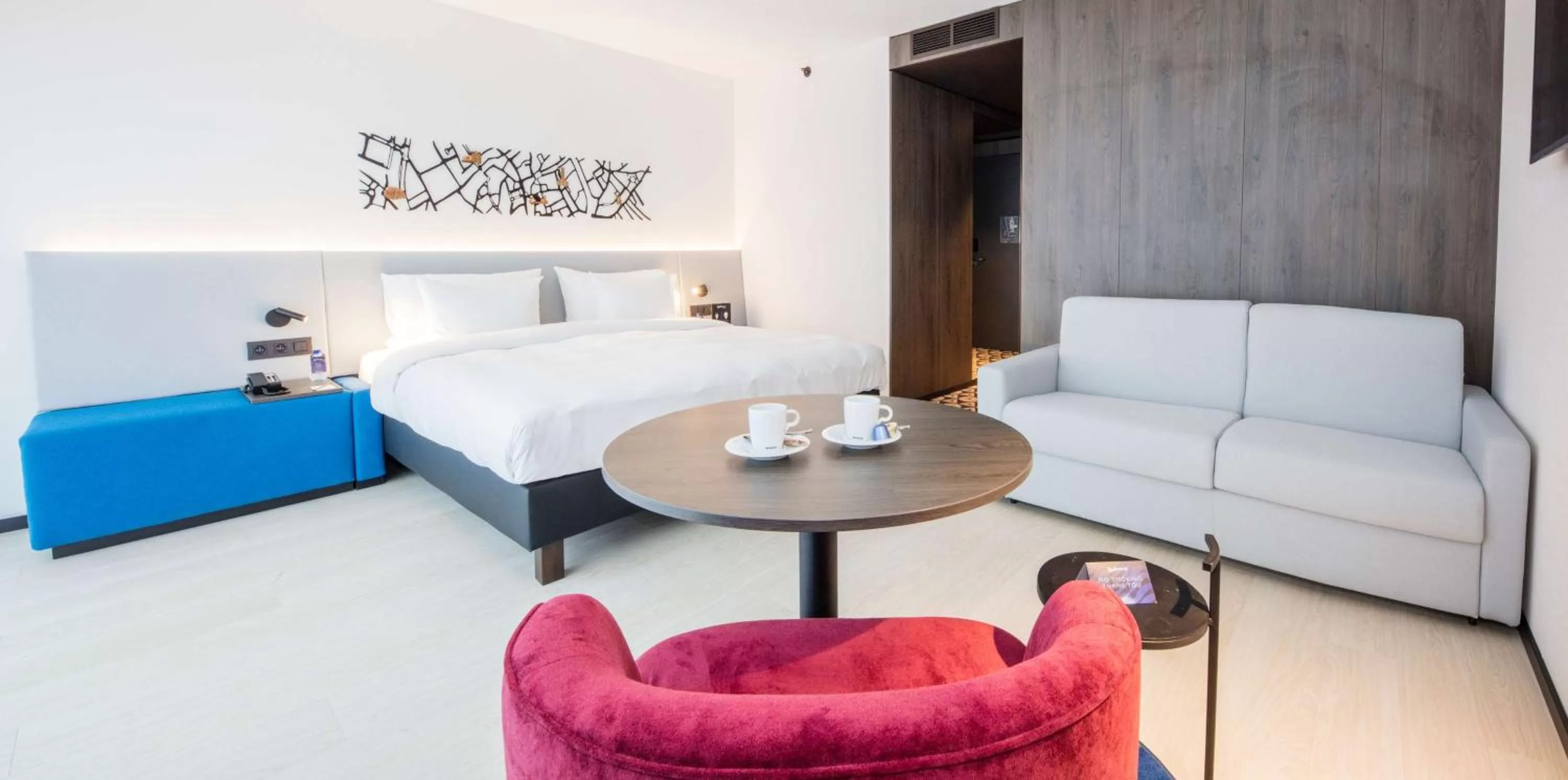 Photo of the whole room, Bed in Radisson Blu Hotel, Bruges