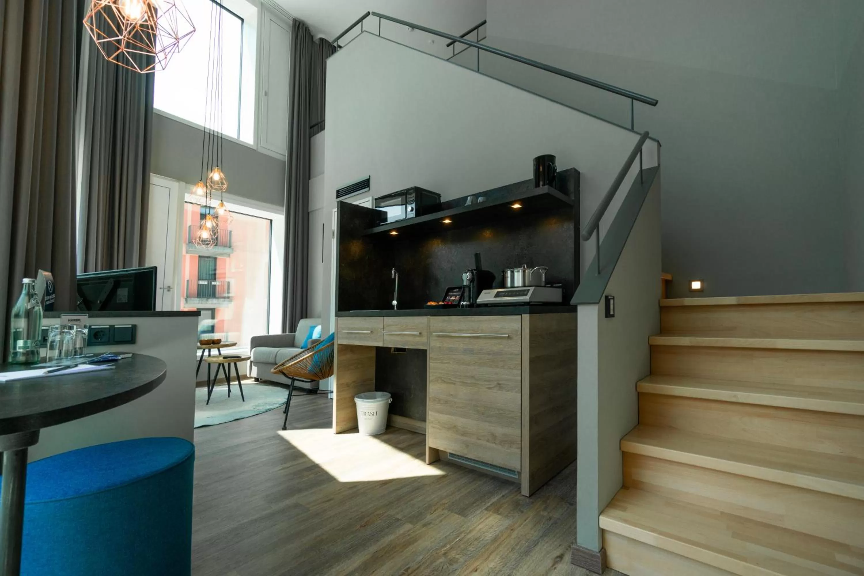 Kitchen or kitchenette in HARBR Hotel Konstanz, a member of Radisson Individuals