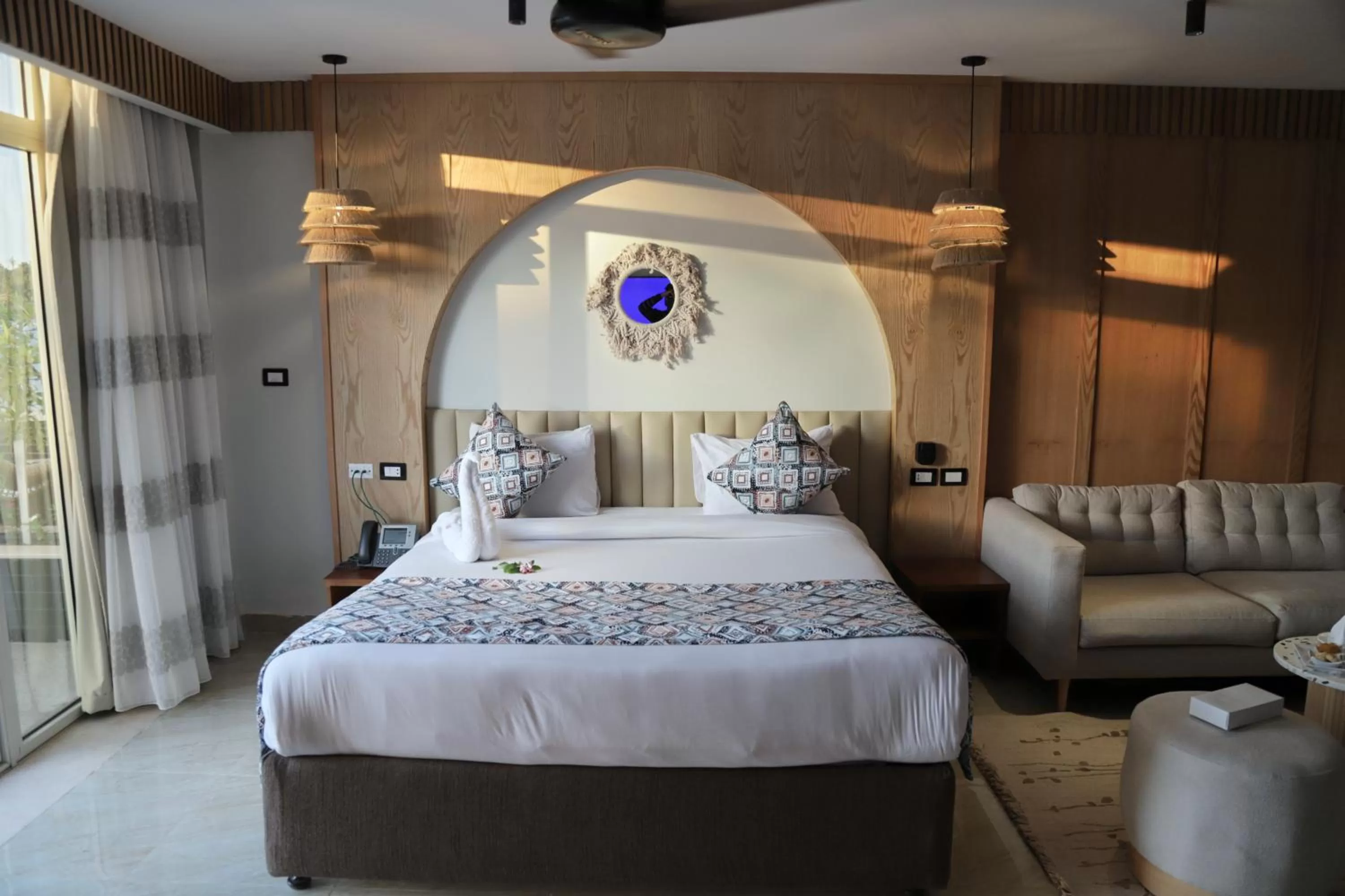 Bed in Panorama Bungalows Resort El Gouna