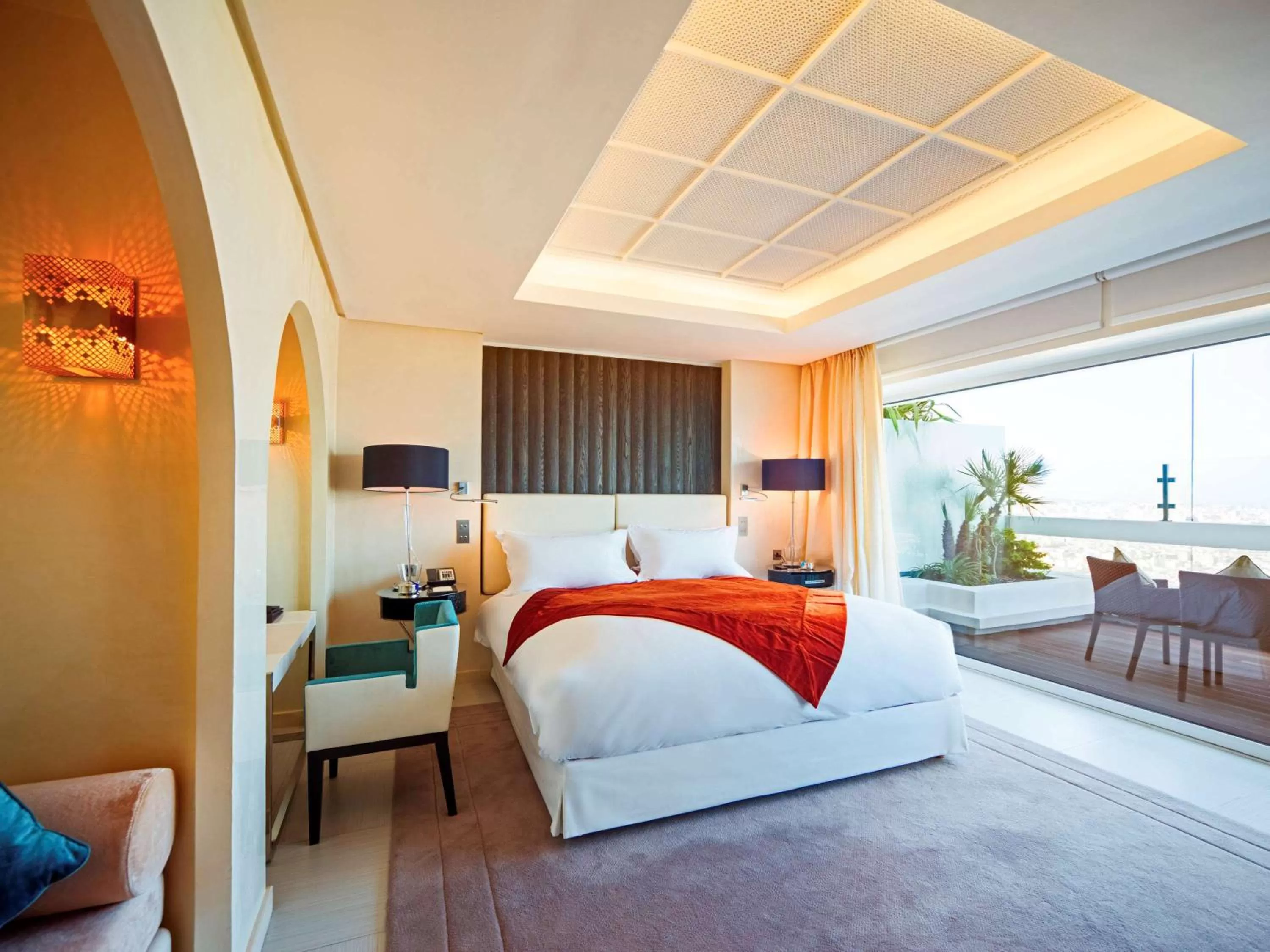 Photo of the whole room, Bed in Sofitel Casablanca Tour Blanche