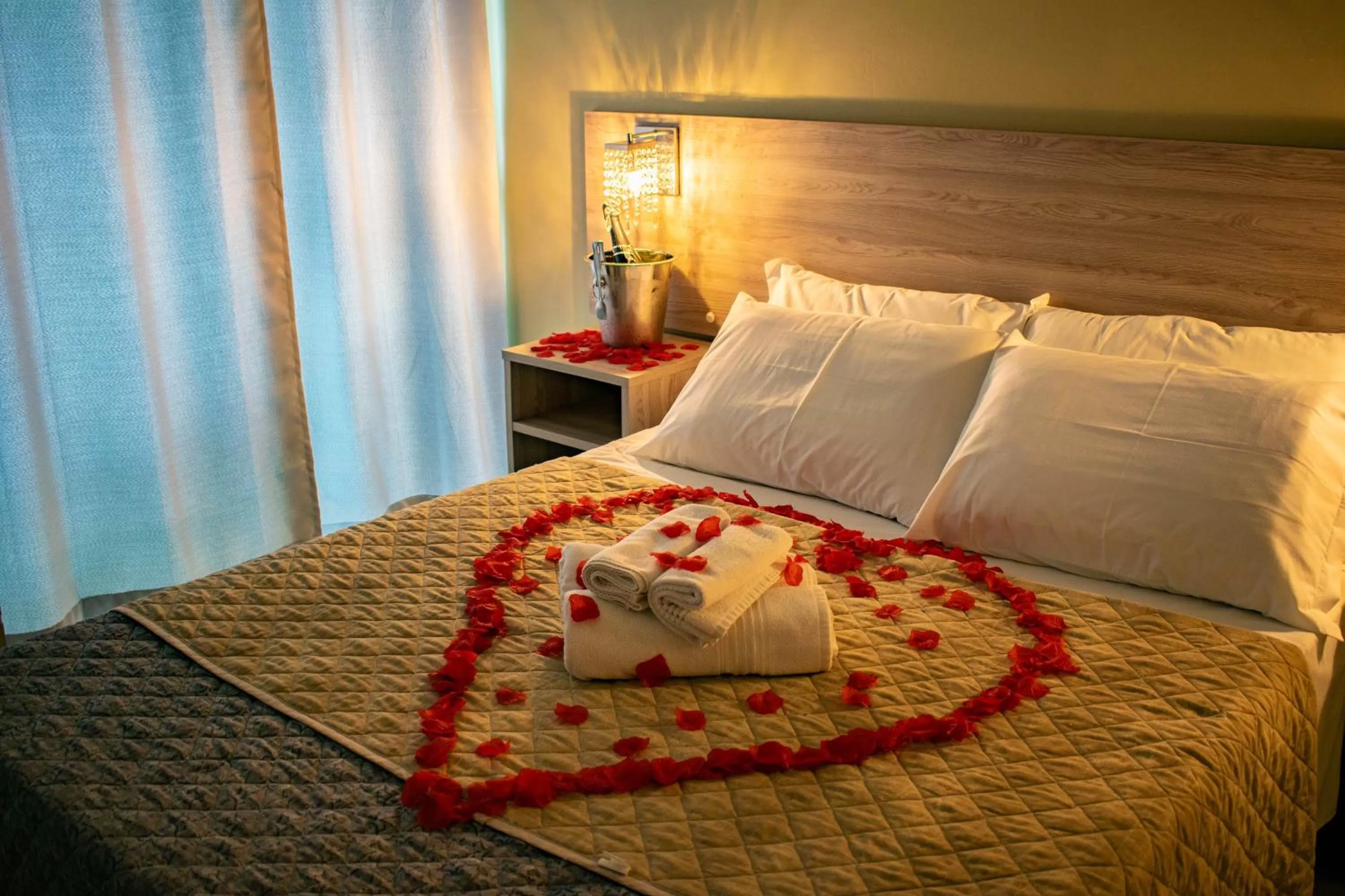 Bed in Pousada Tissiano