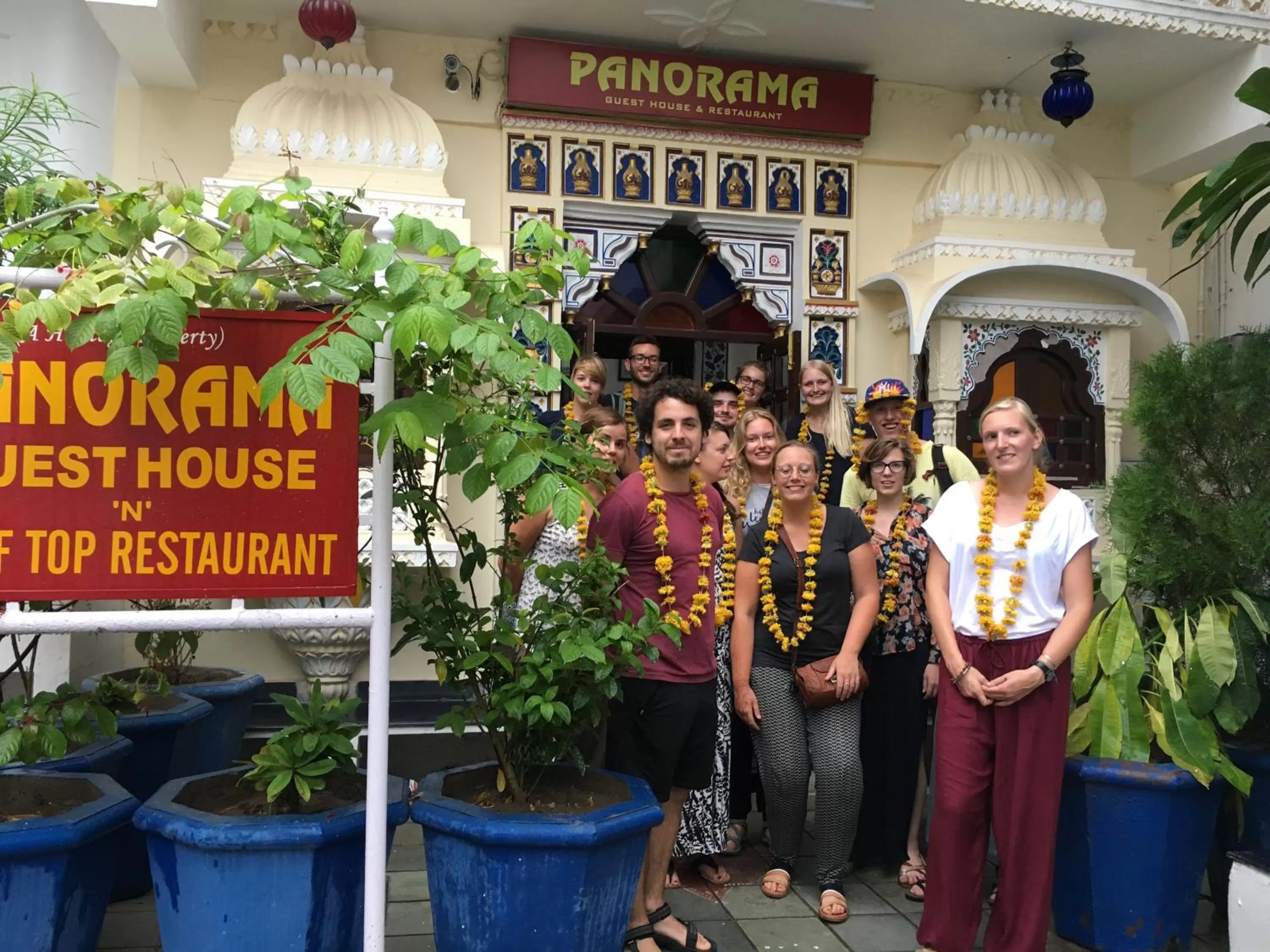 group of guests in Hotel Panorama Haveli