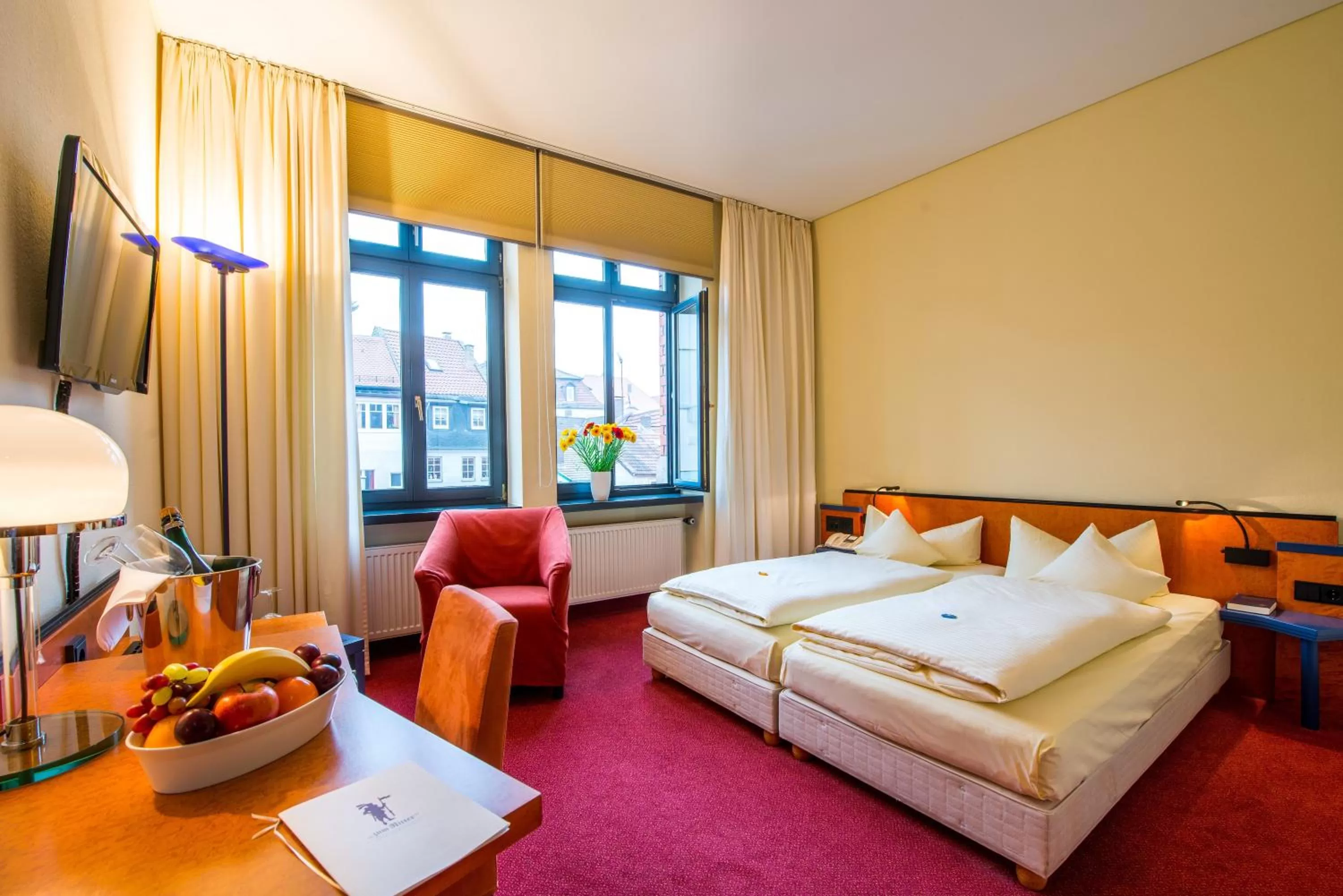 Bed in Hotel zum Ritter