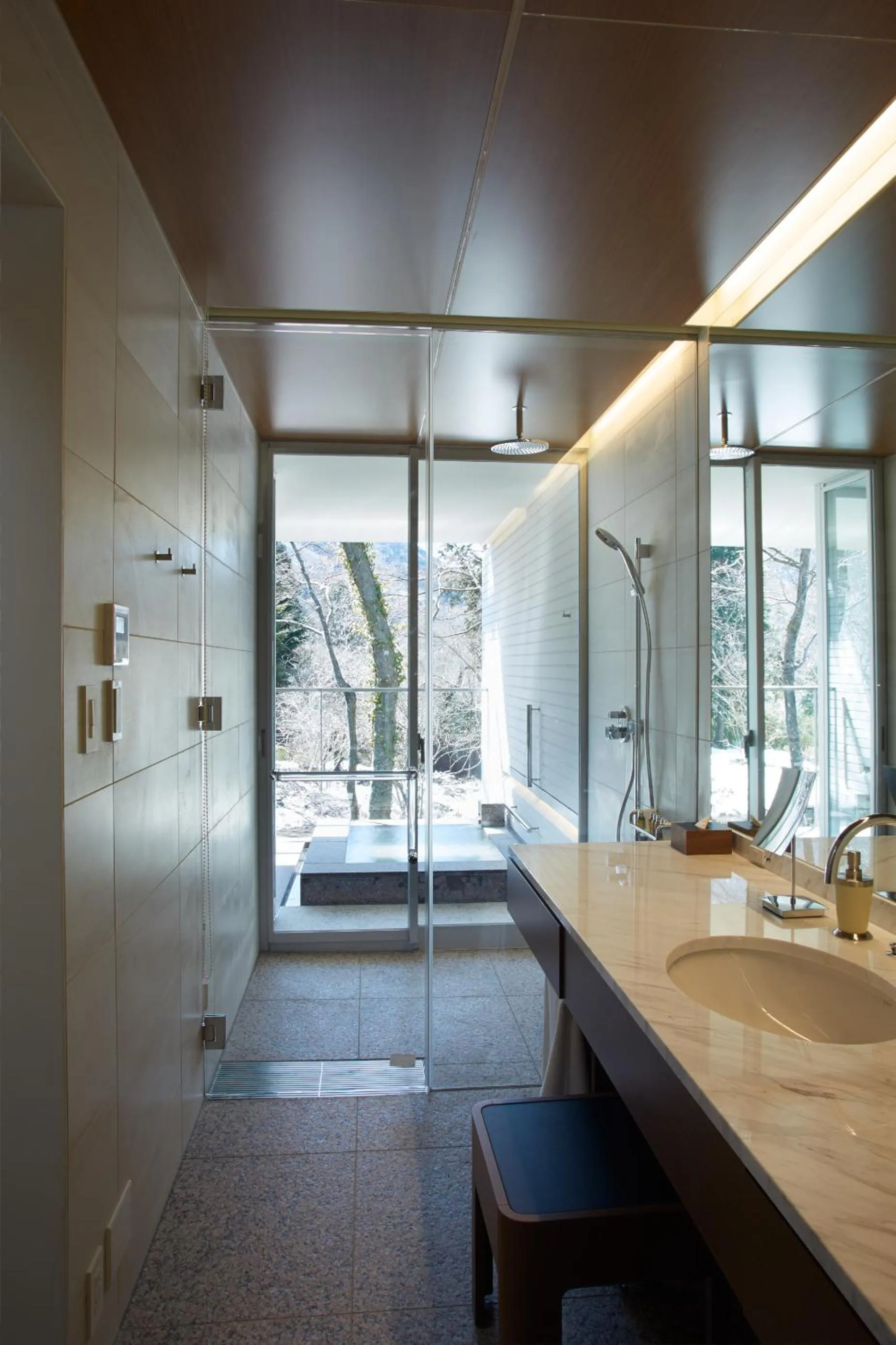 Superior Twin Room with Open Air Bath in Hakone Highland Hotel