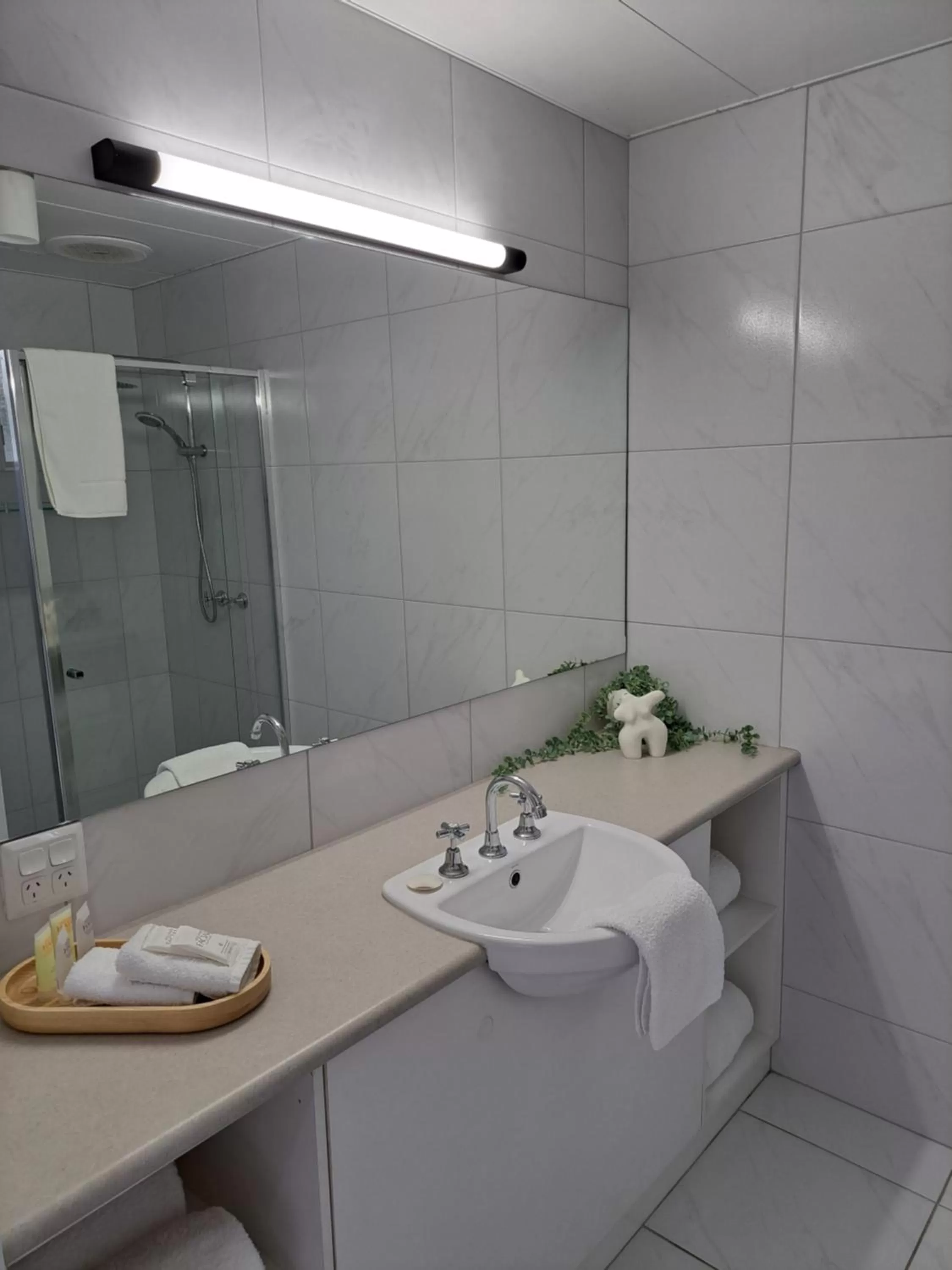 Bathroom in Cathedral Motor Inn