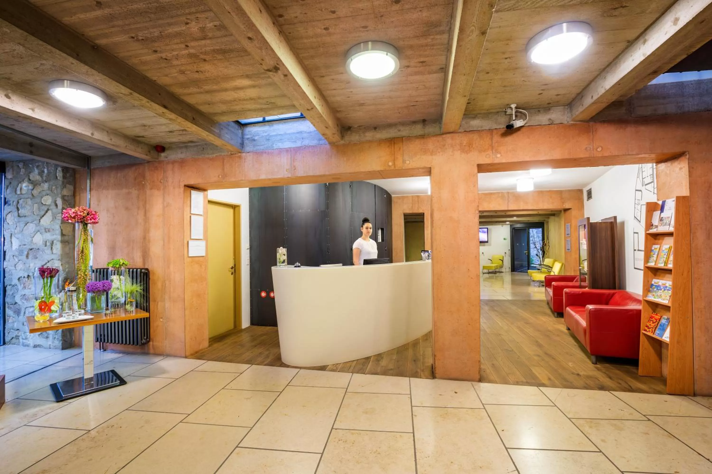 Lobby or reception in Bellevue Hotel Benešov