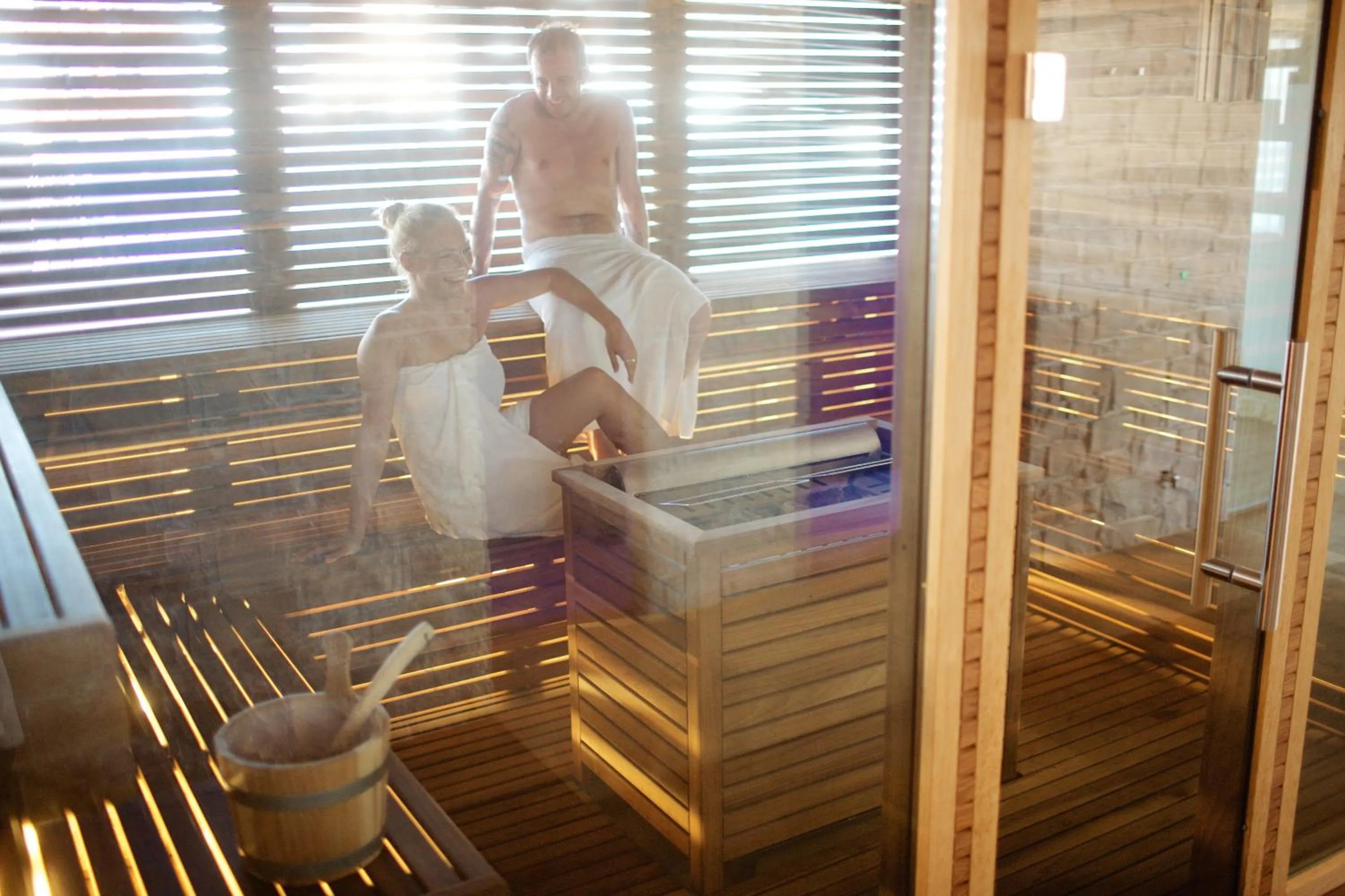 Sauna in Bivio Hotel Plaza