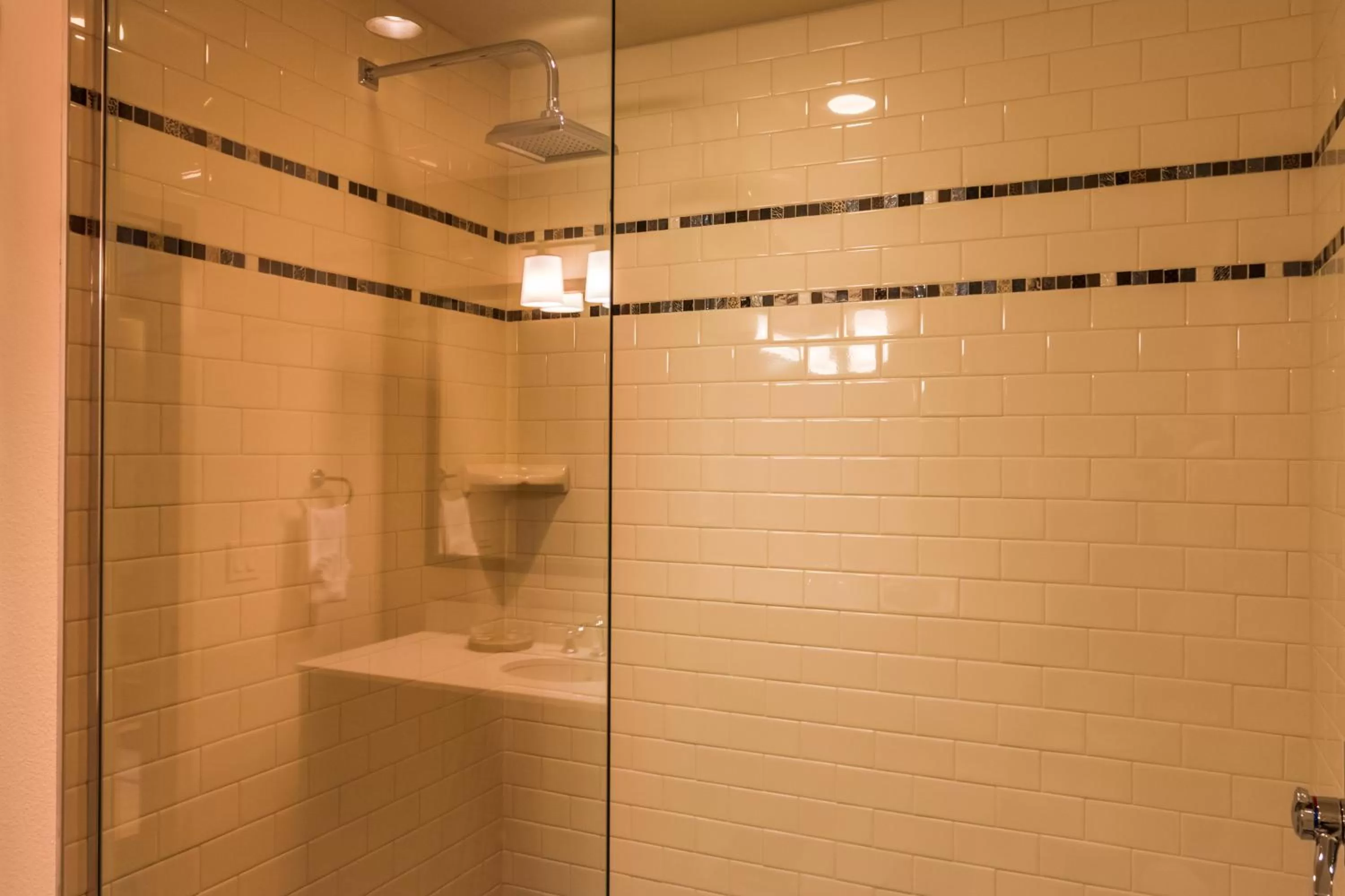 Shower in The Lodge at Columbia Point