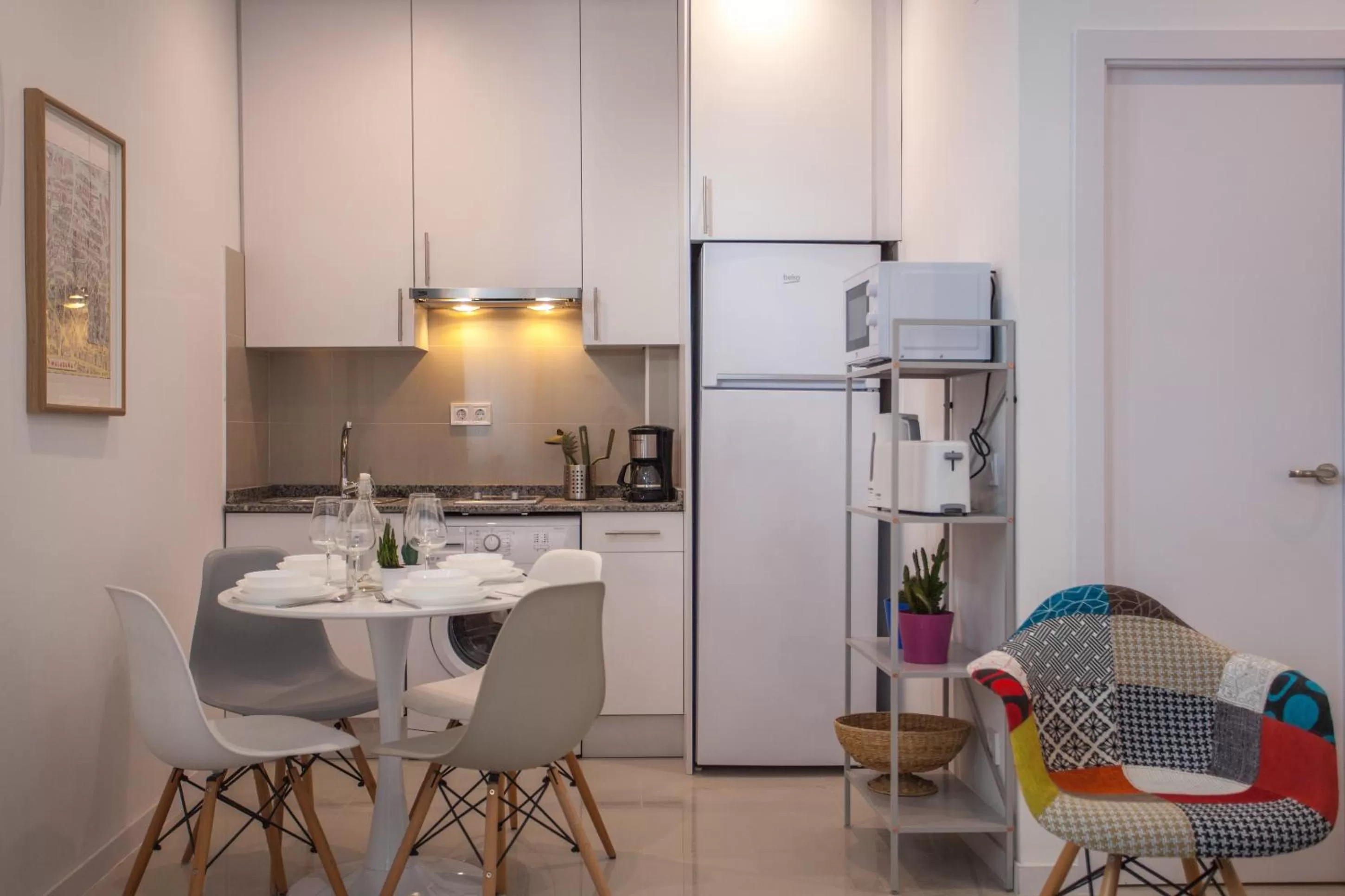 Kitchen or kitchenette in Gran Central Suites