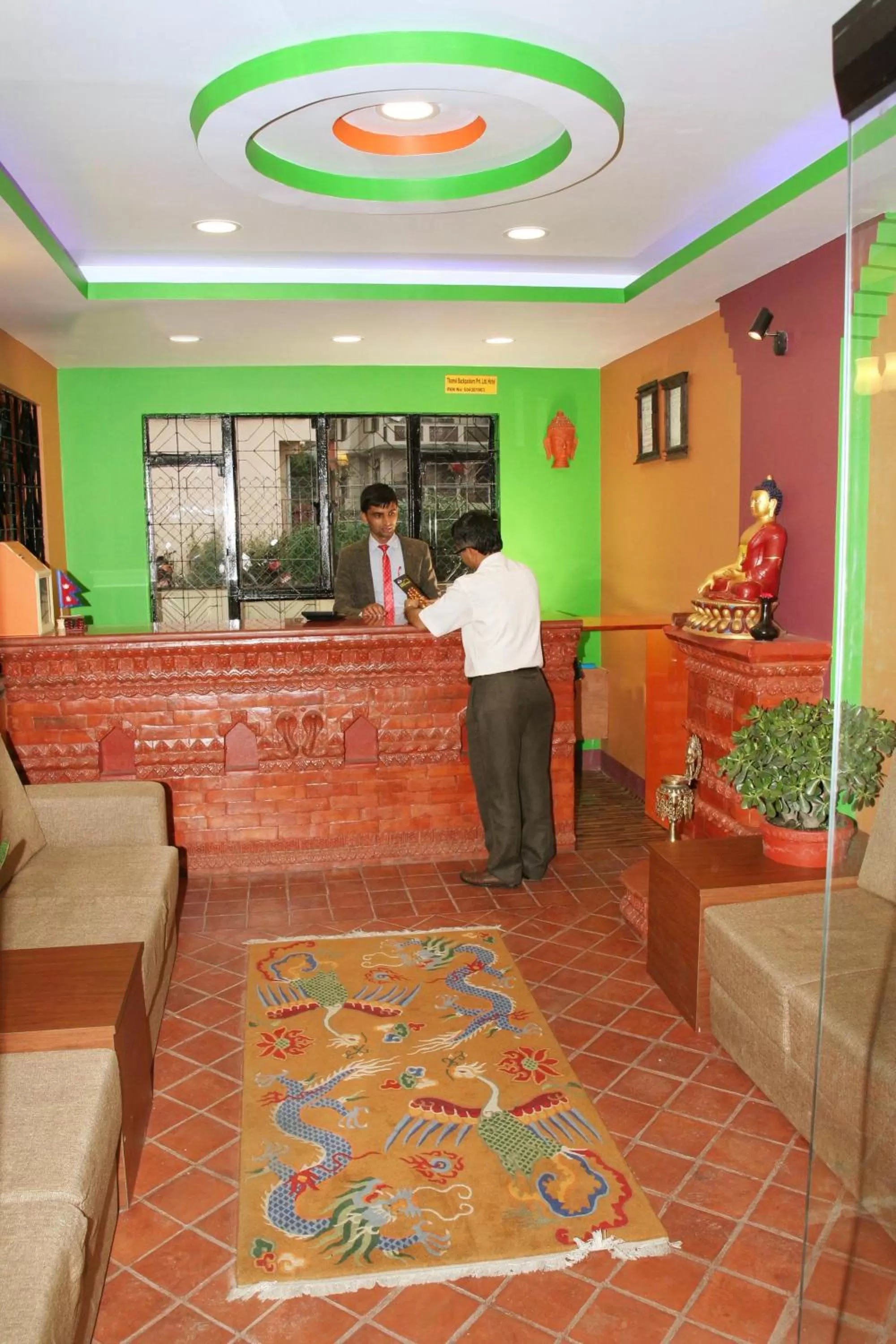 Lobby/Reception in Thamel Backpackers Home