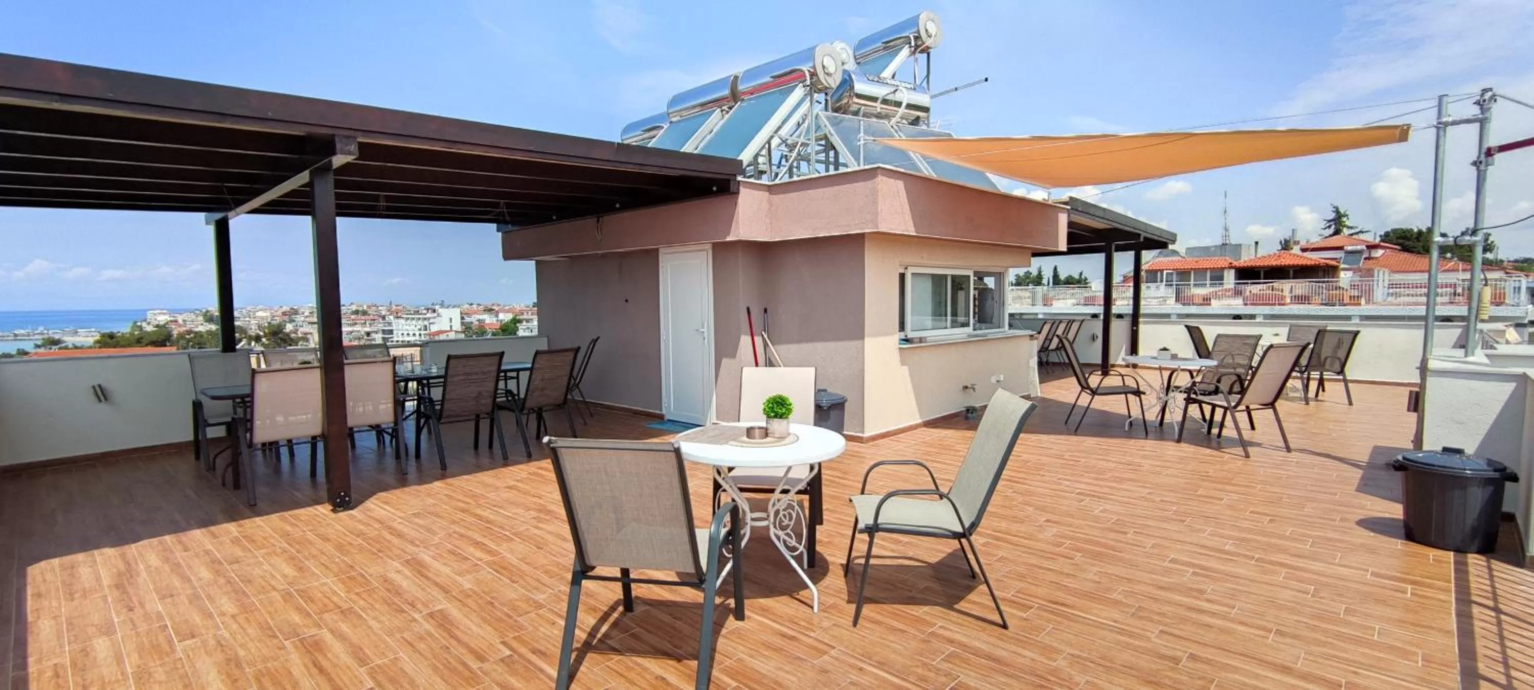 Balcony/Terrace in Sea Star Apartments Kallikratia