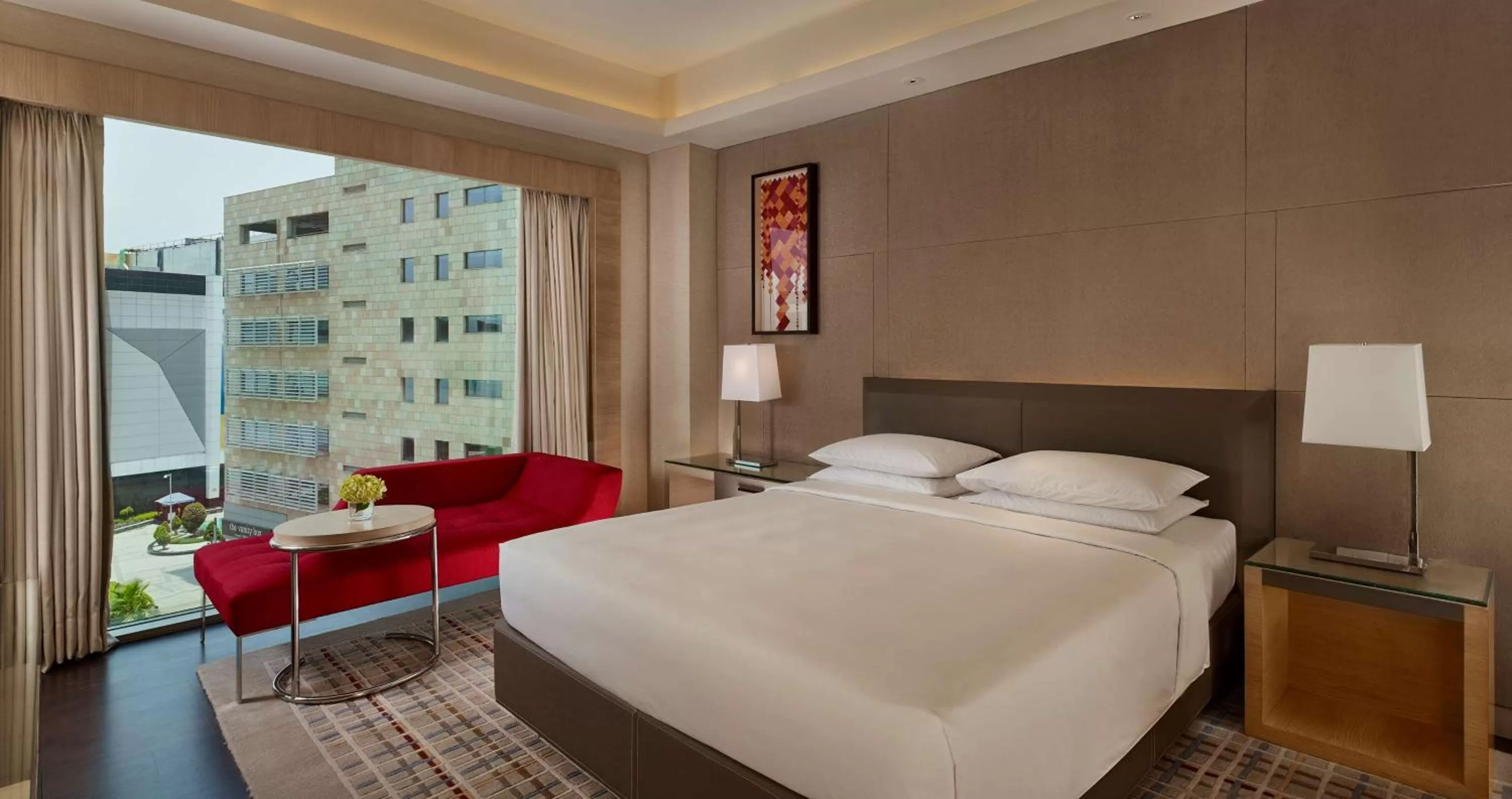 Photo of the whole room, Bed in Hyatt Regency Chandigarh