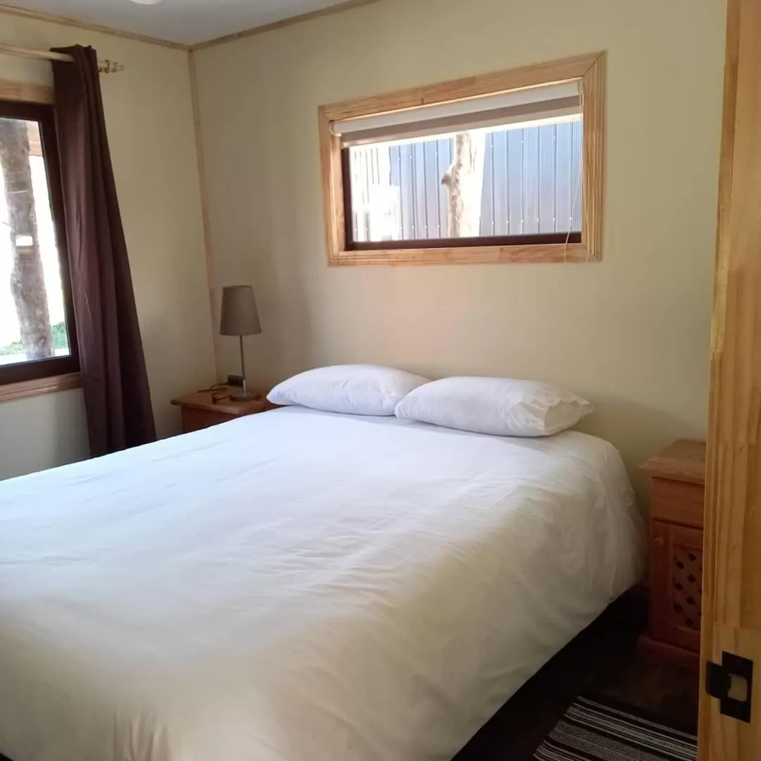 Bed in Cabanas Senderos Puyuhuapi
