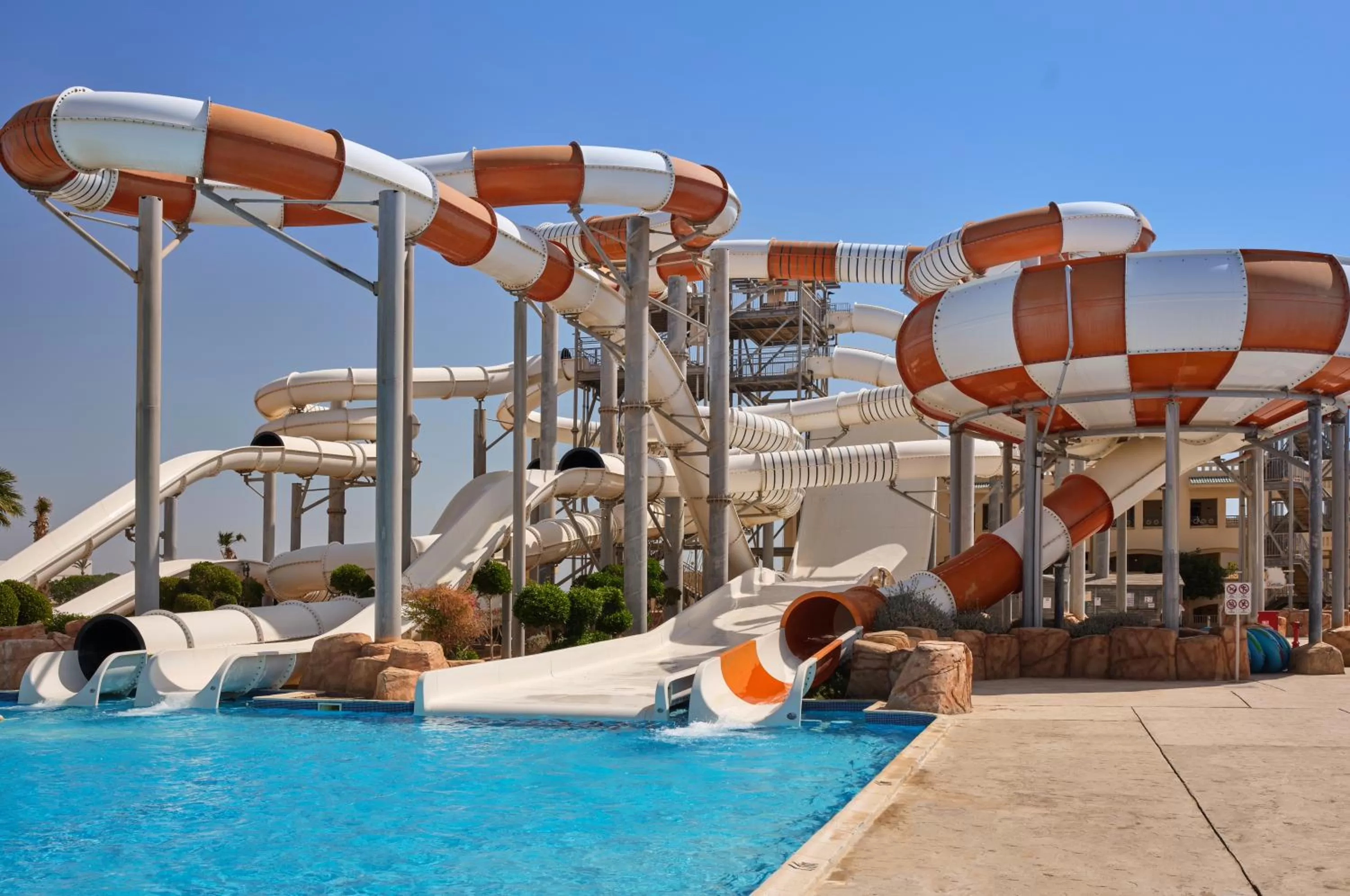 Aqua park in Coral Sea Waterworld Sharm El Sheikh