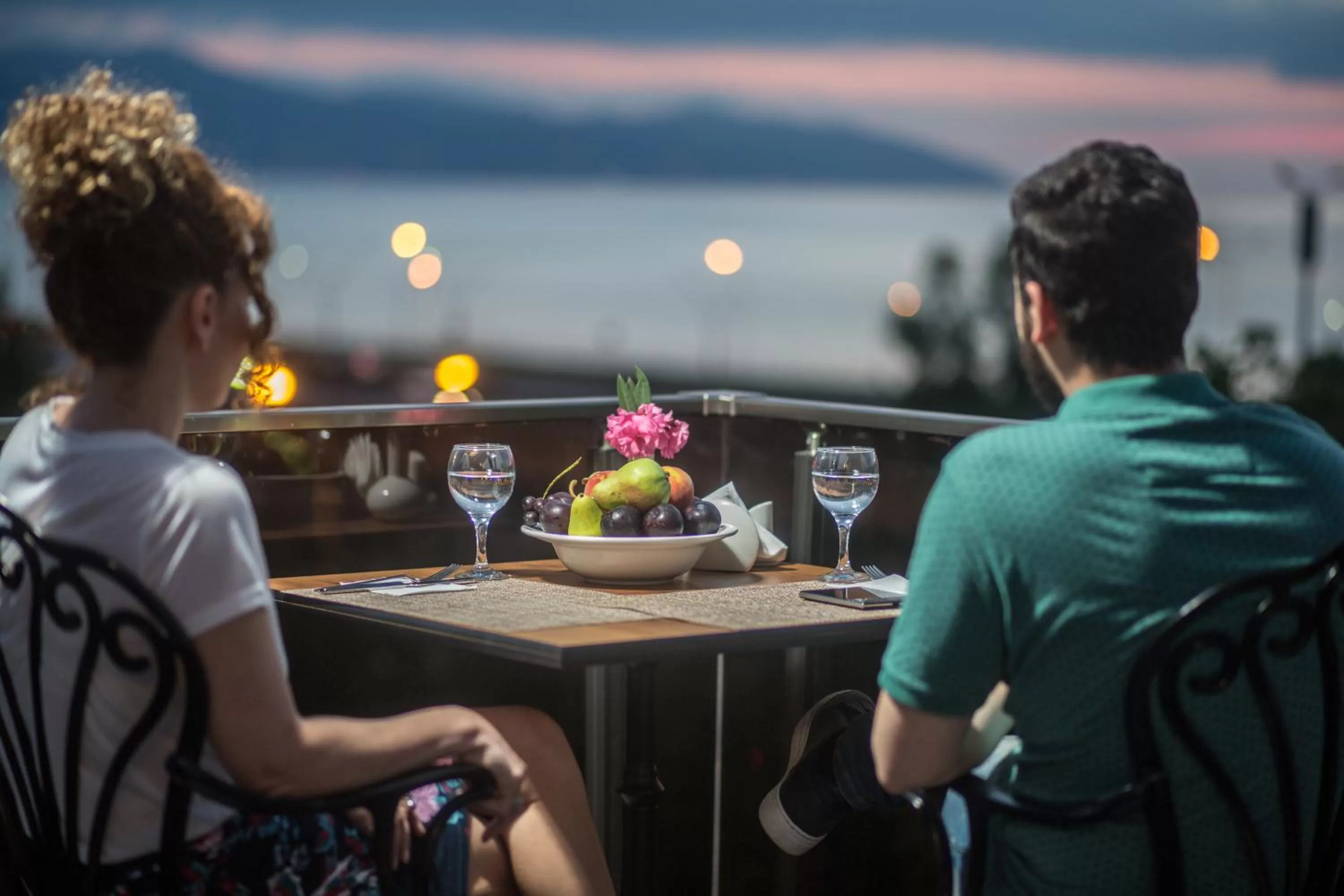 People in Blue Sea Hotel