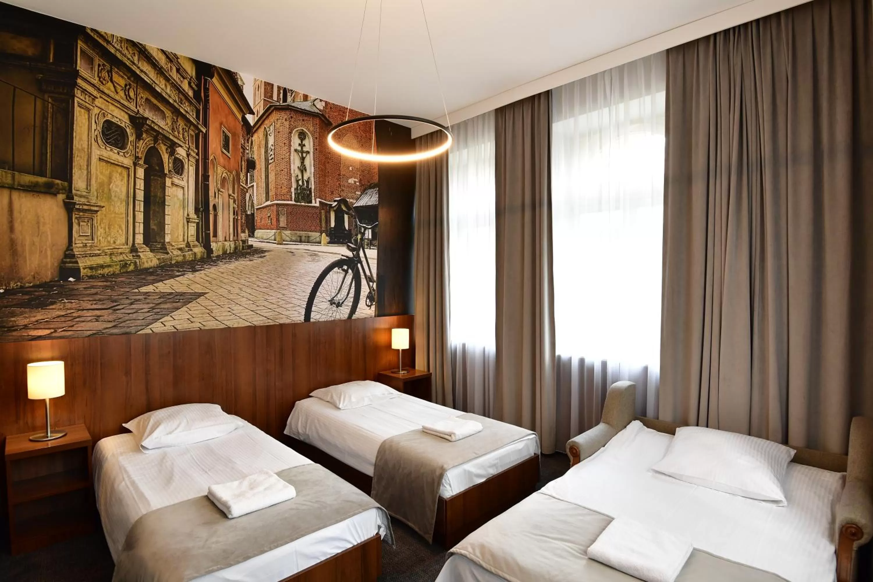 Bed in Hotel Downtown Kraków