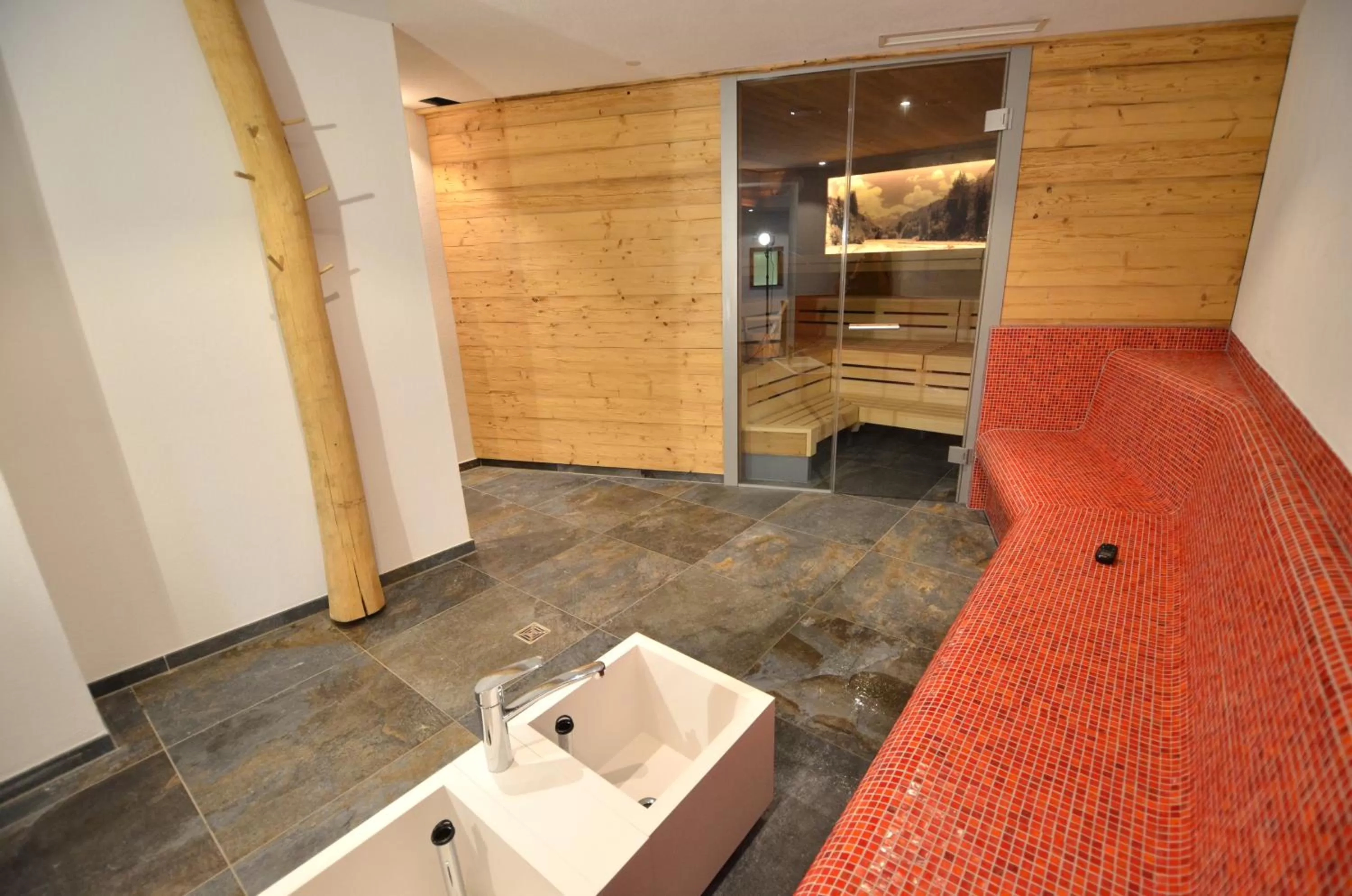 Sauna, Bathroom in Naturhotel Café Waldesruhe