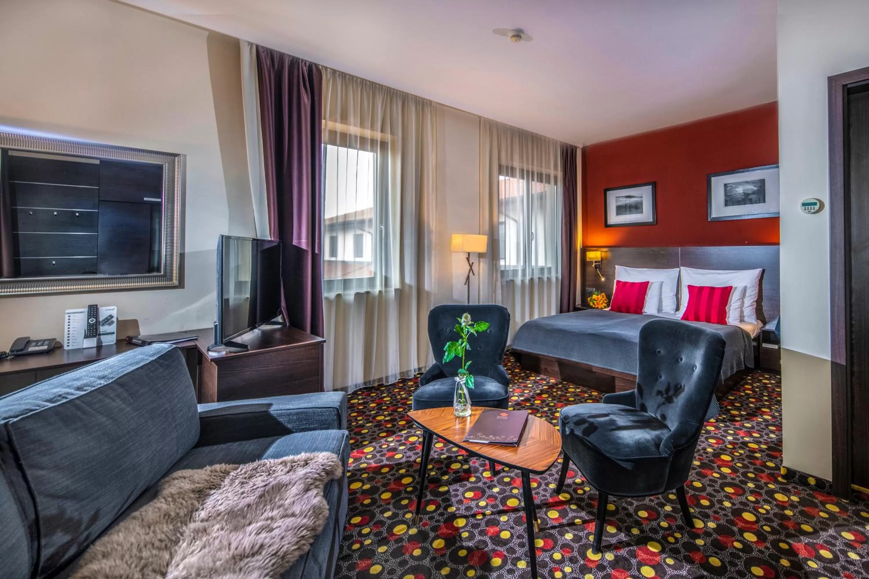 Bedroom, Bed in Budapest Airport Hotel Stáció Wellness & Konferencia