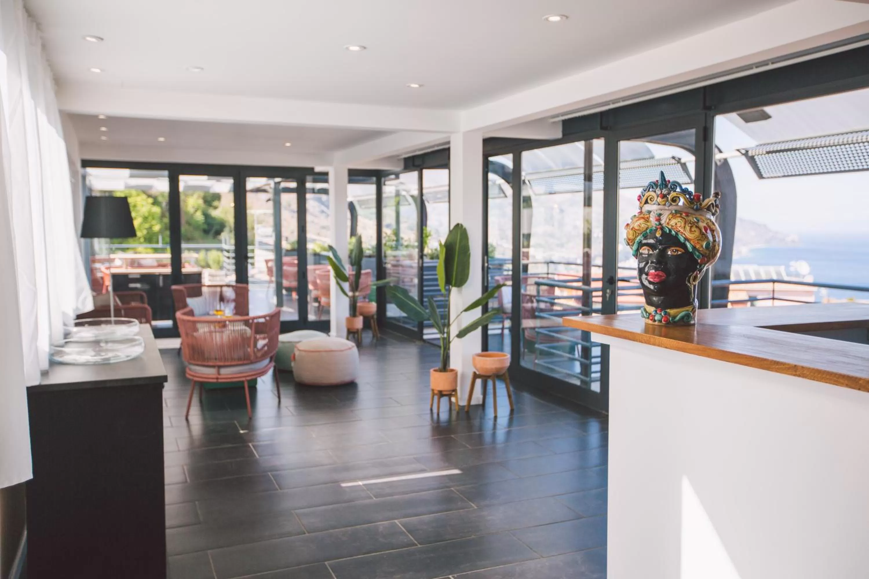 Lobby or reception in Taormina Palace Hotel