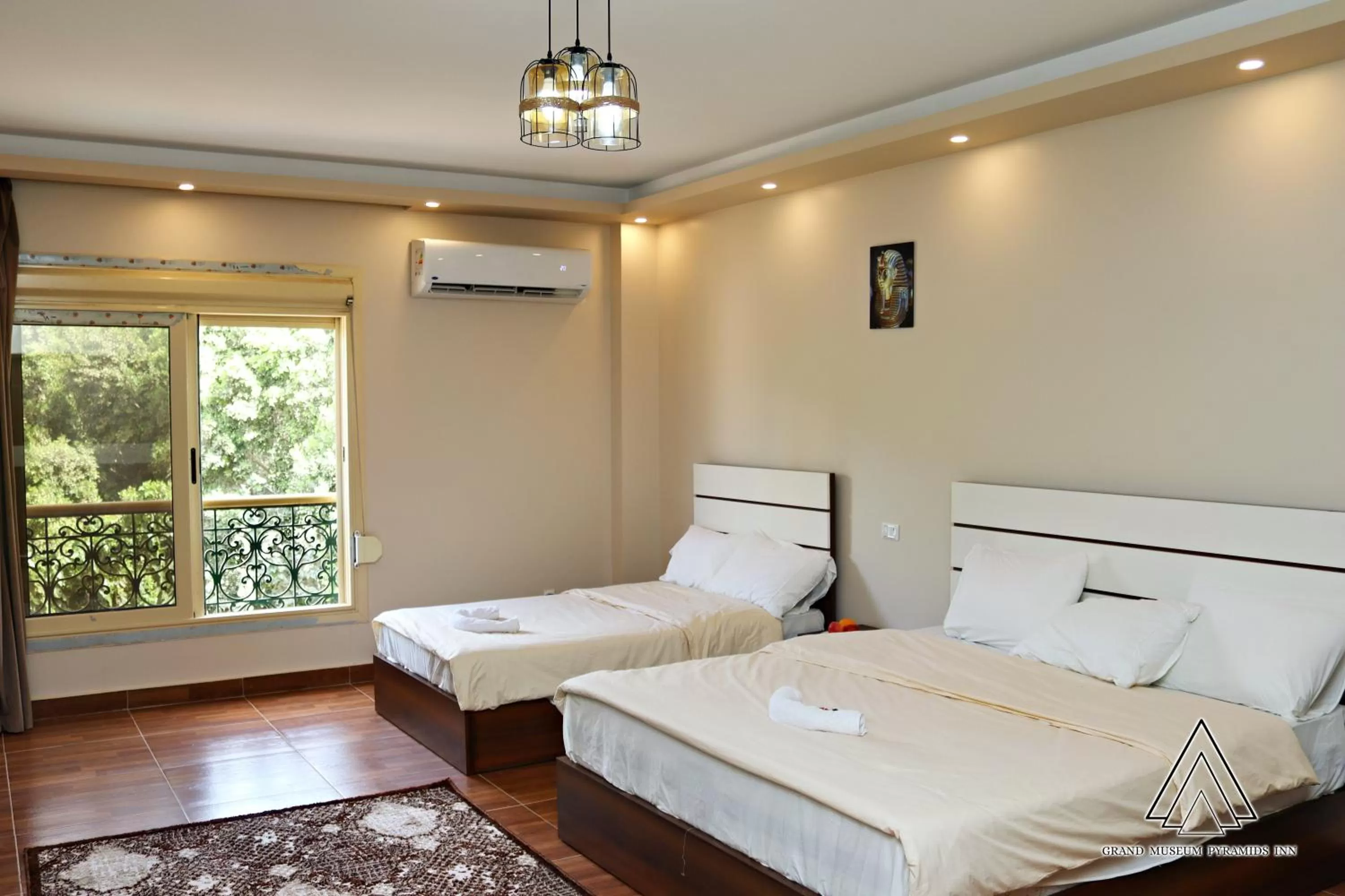 Bed in Grand Museum Pyramids Inn