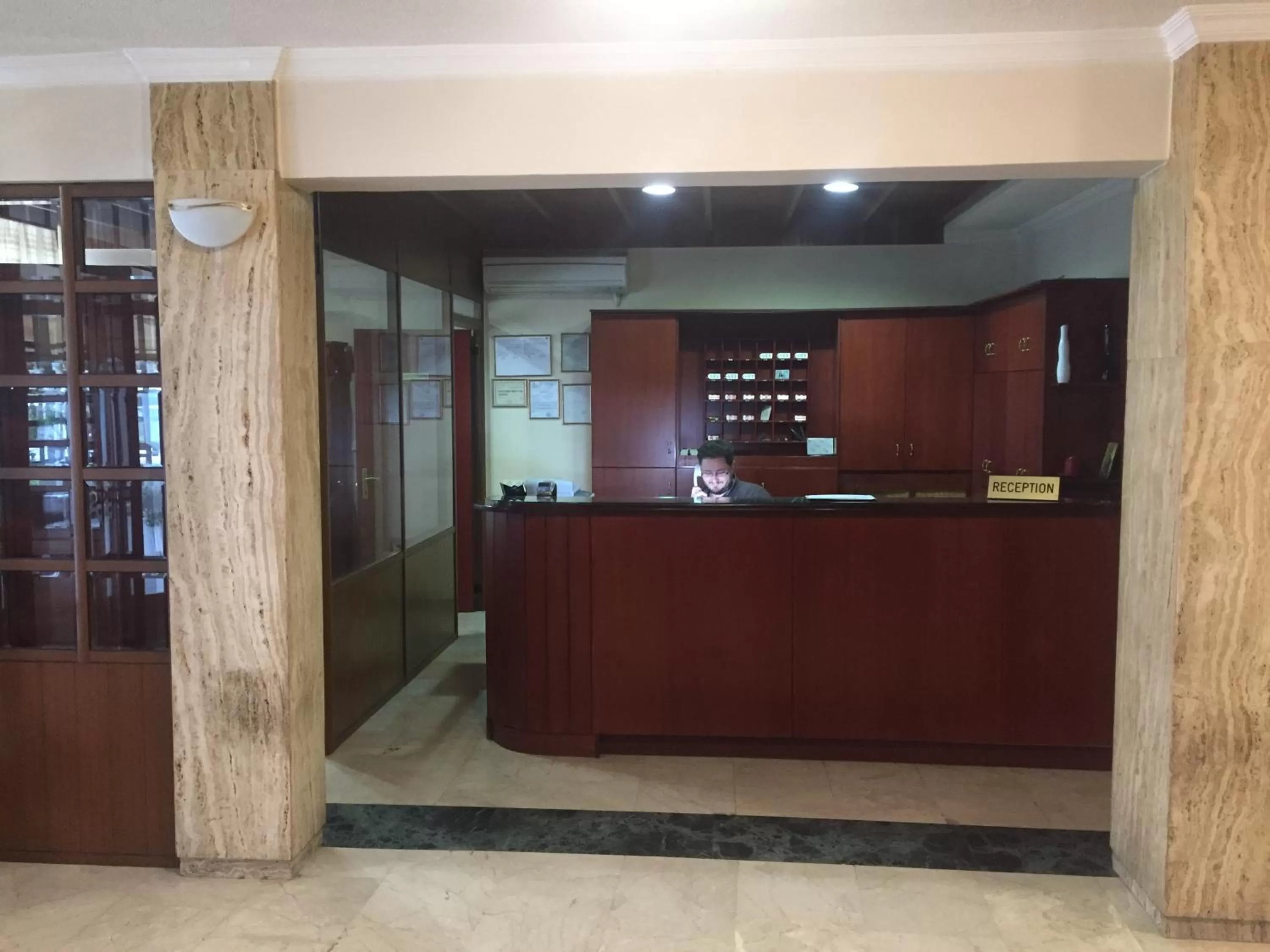 Lobby or reception in Hotel Costis