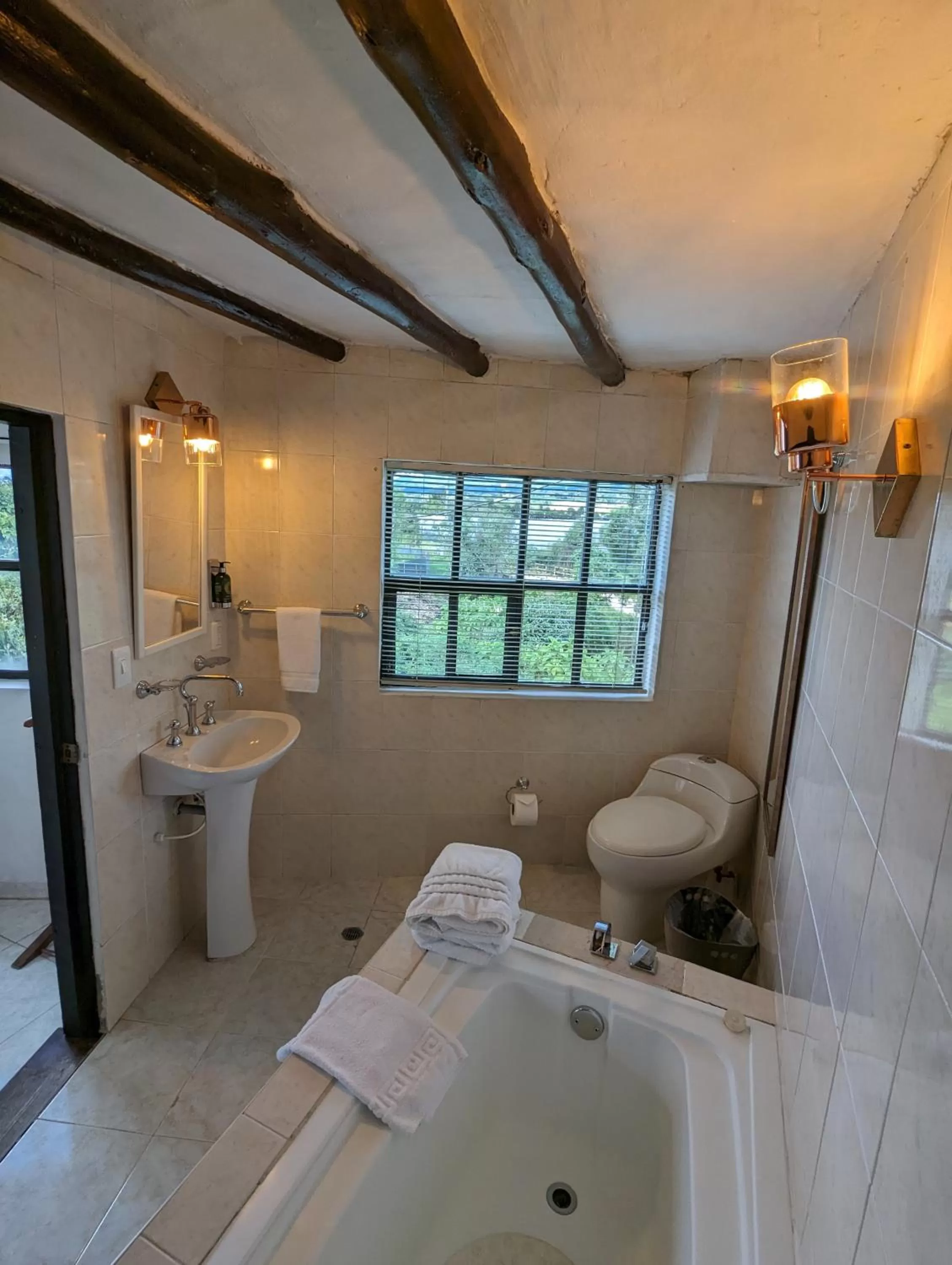 Bathroom in Posada Cafe La Huerta