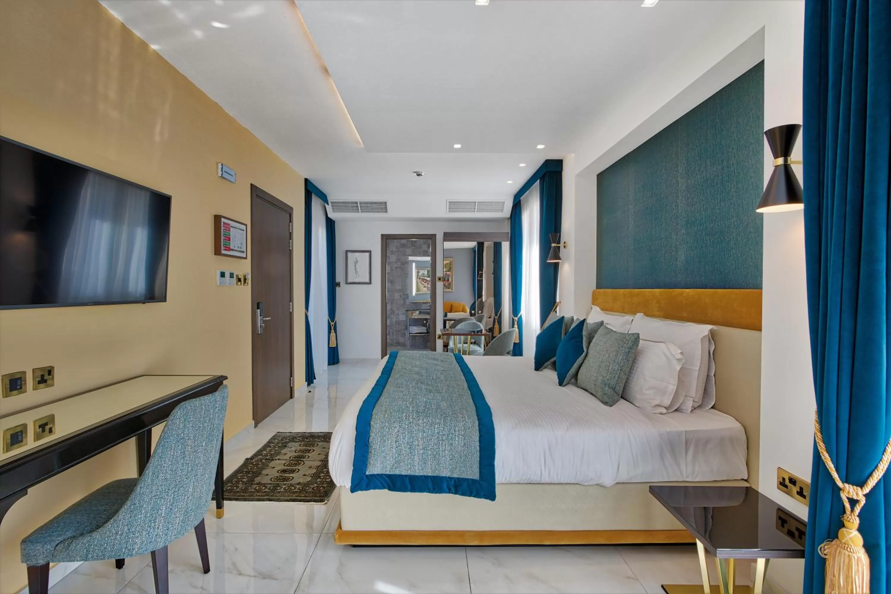 Bed in Palazzo Rosaria Boutique Hotel