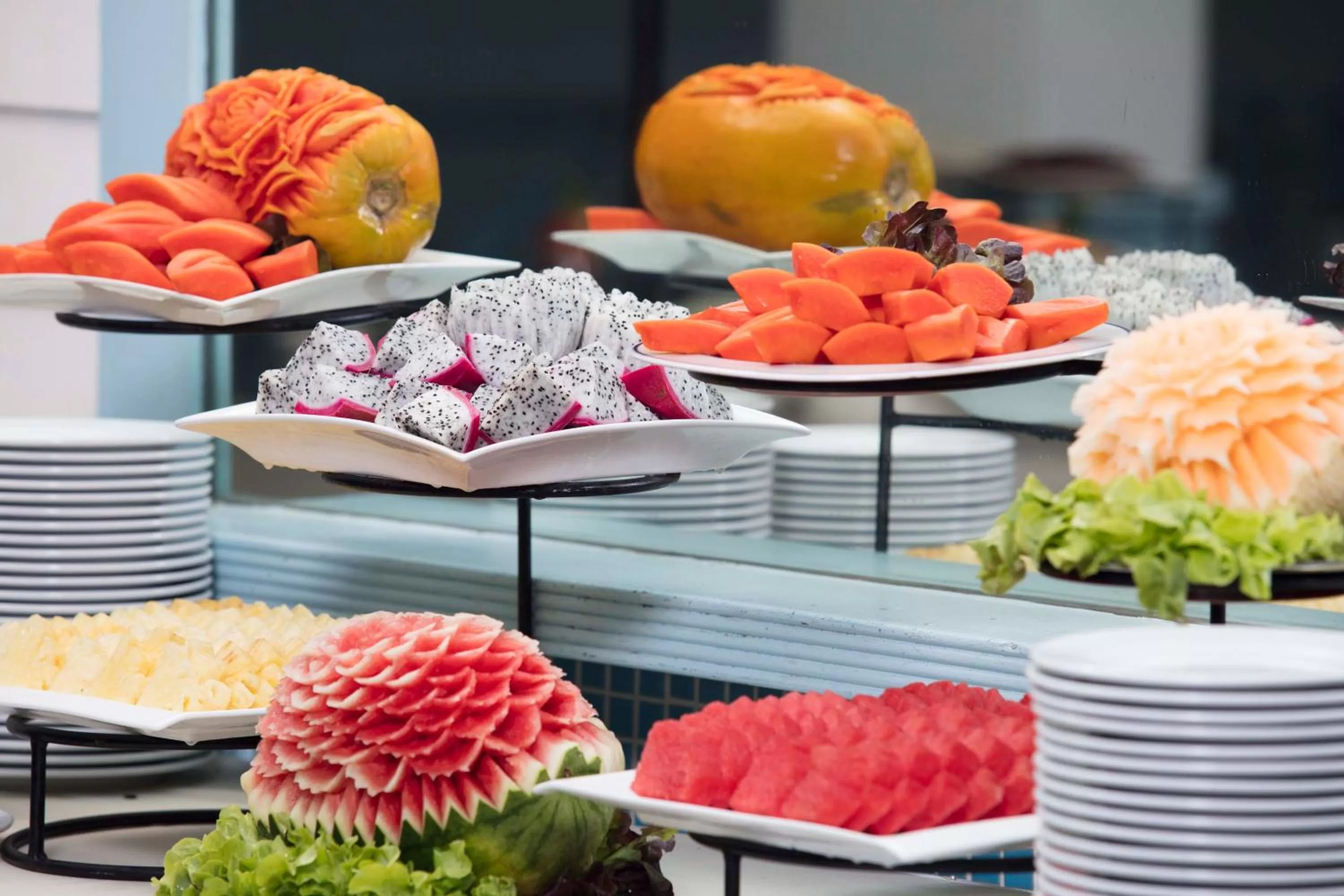 Buffet breakfast, Food in Chom View Hotel, Hua Hin