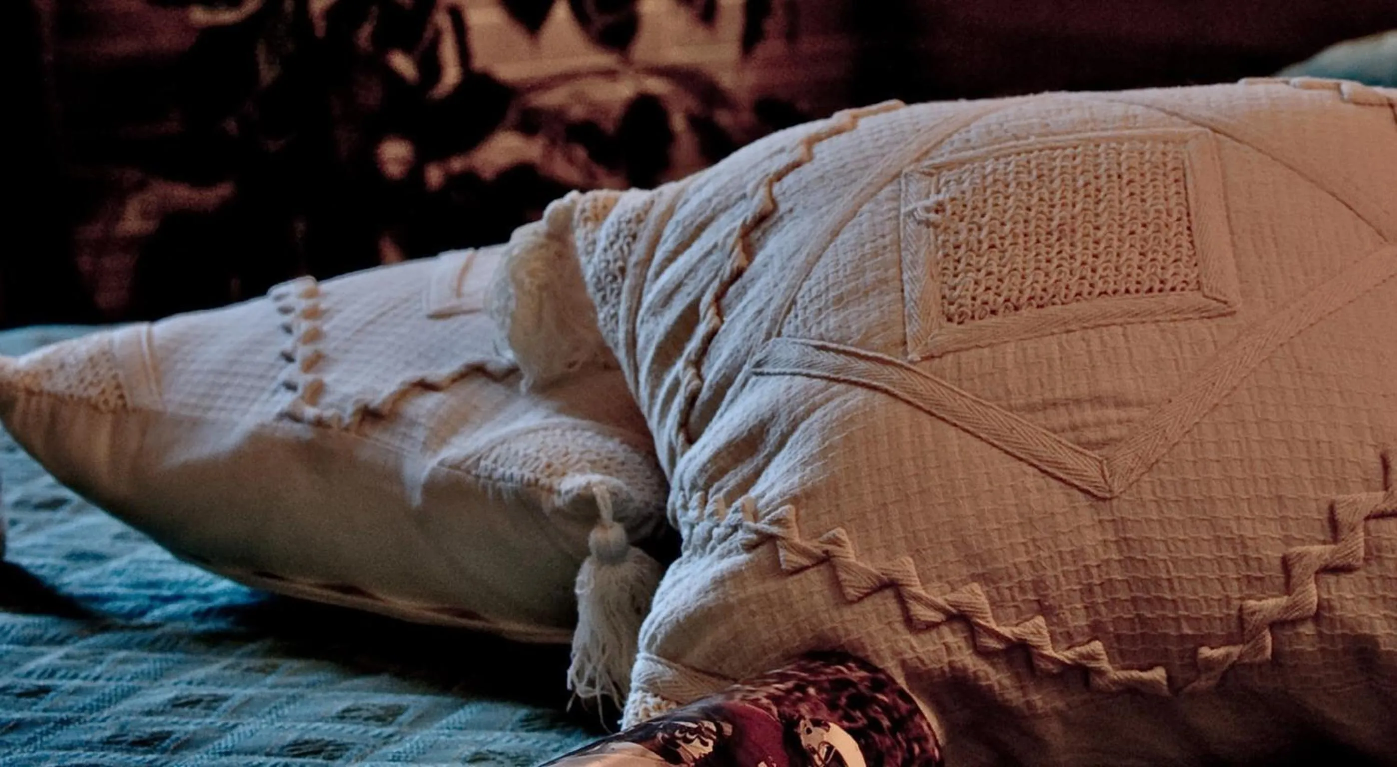 Decorative detail, Bed in Hotel Ristorante Tre Leoni