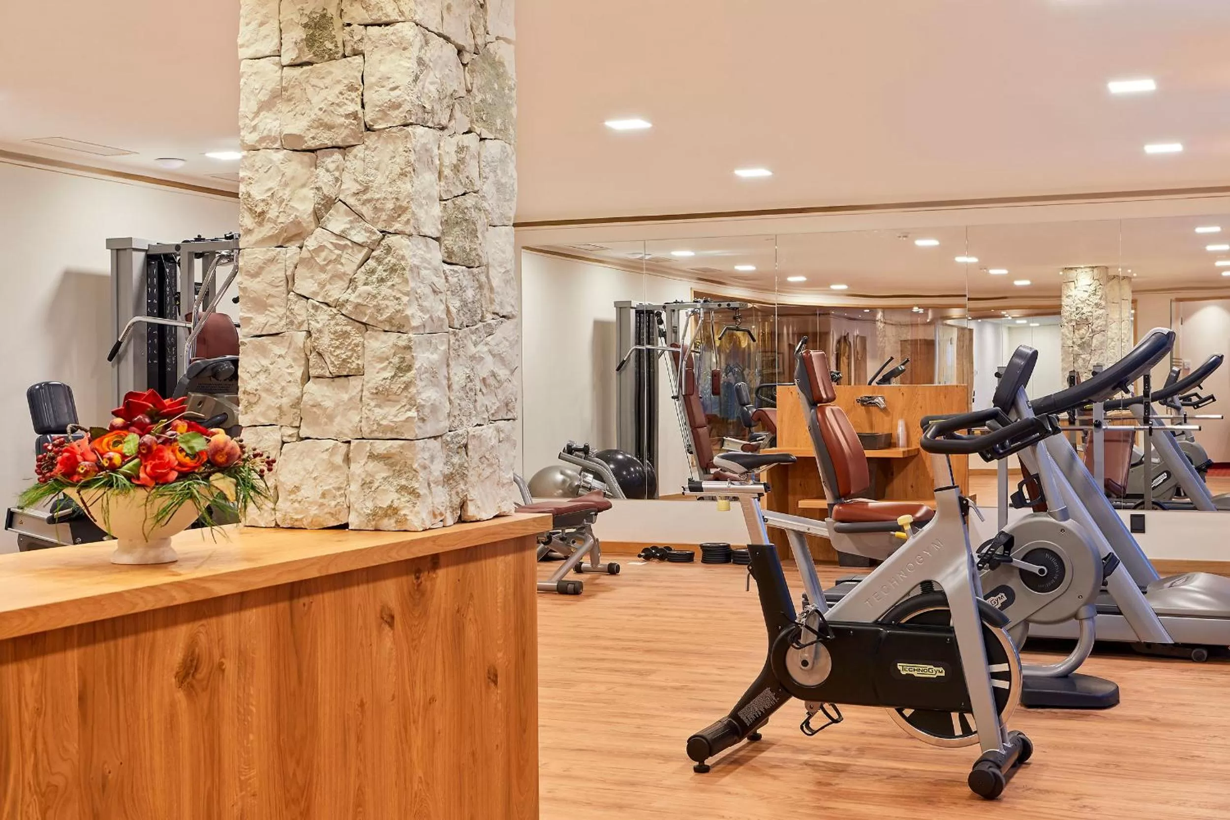 Fitness centre/facilities in Hotel Sassongher