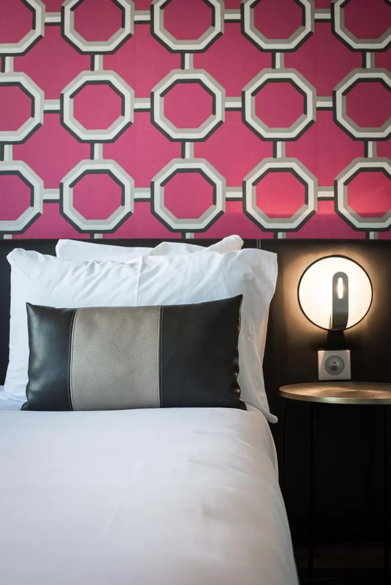 Bed in Hôtel Restaurant Vaillant Colmar Nord