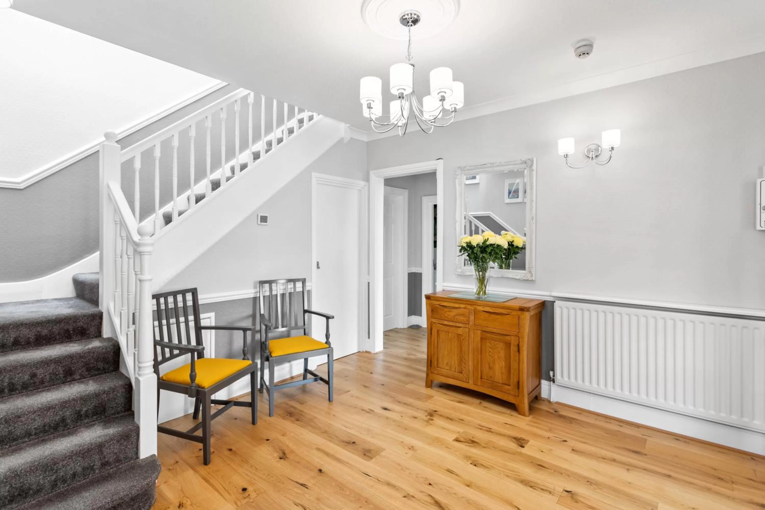 Facade/entrance in Stover Lodge