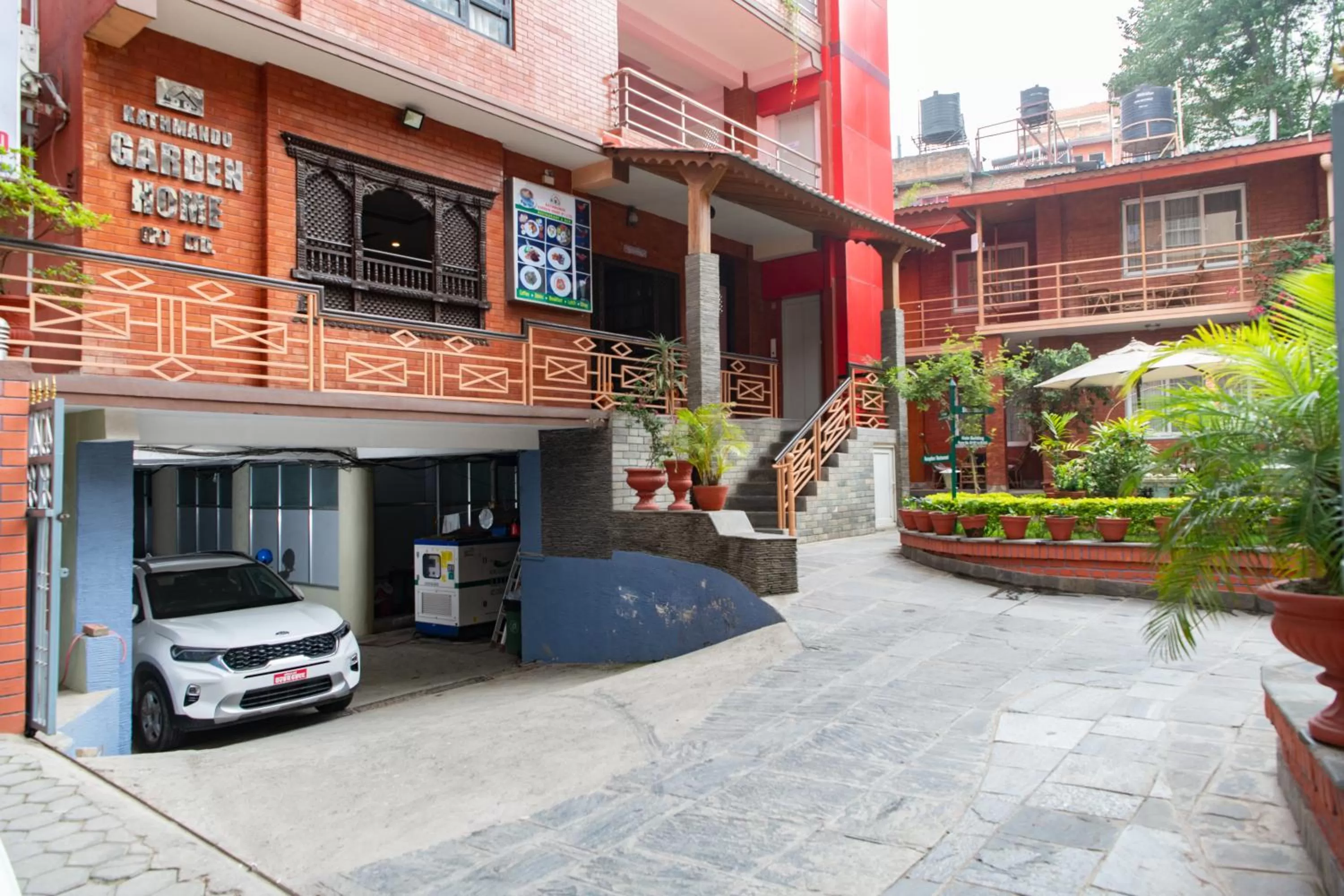 Parking in Kathmandu Garden Home