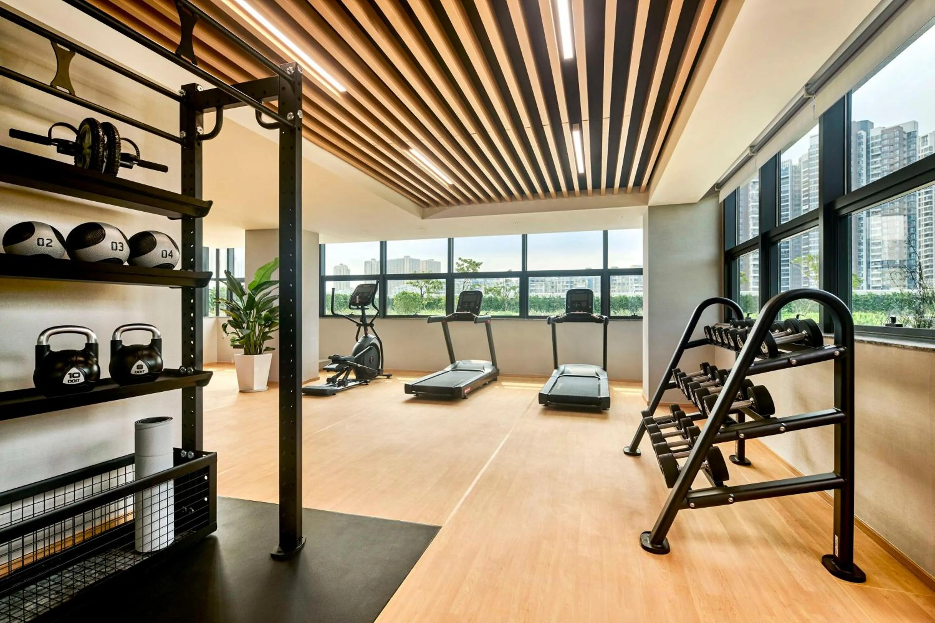 Fitness centre/facilities in Hilton Garden Inn Zhuhai Jinan University