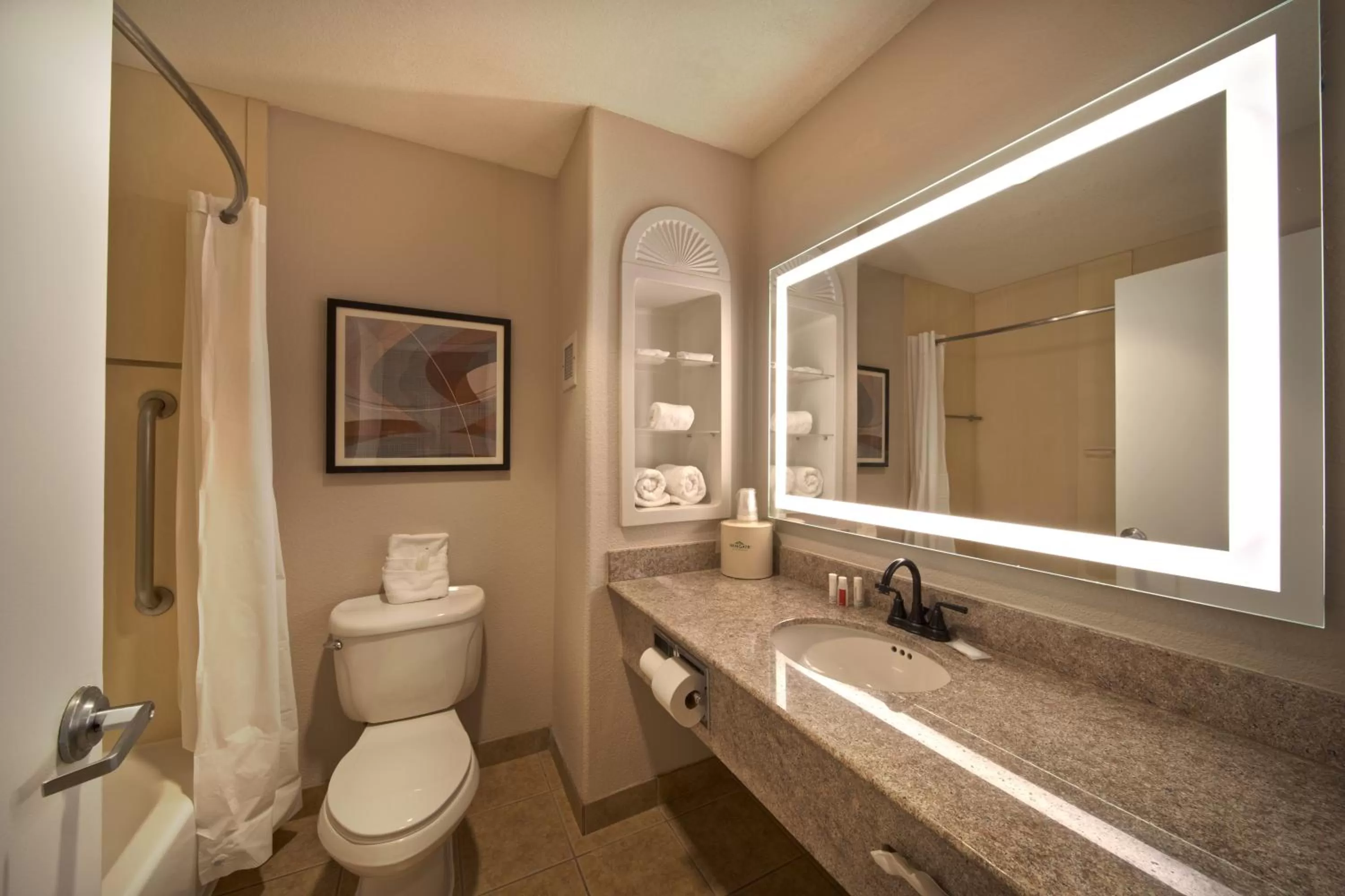 Bathroom in Wingate by Wyndham Houston Bush Intercontinental Airport