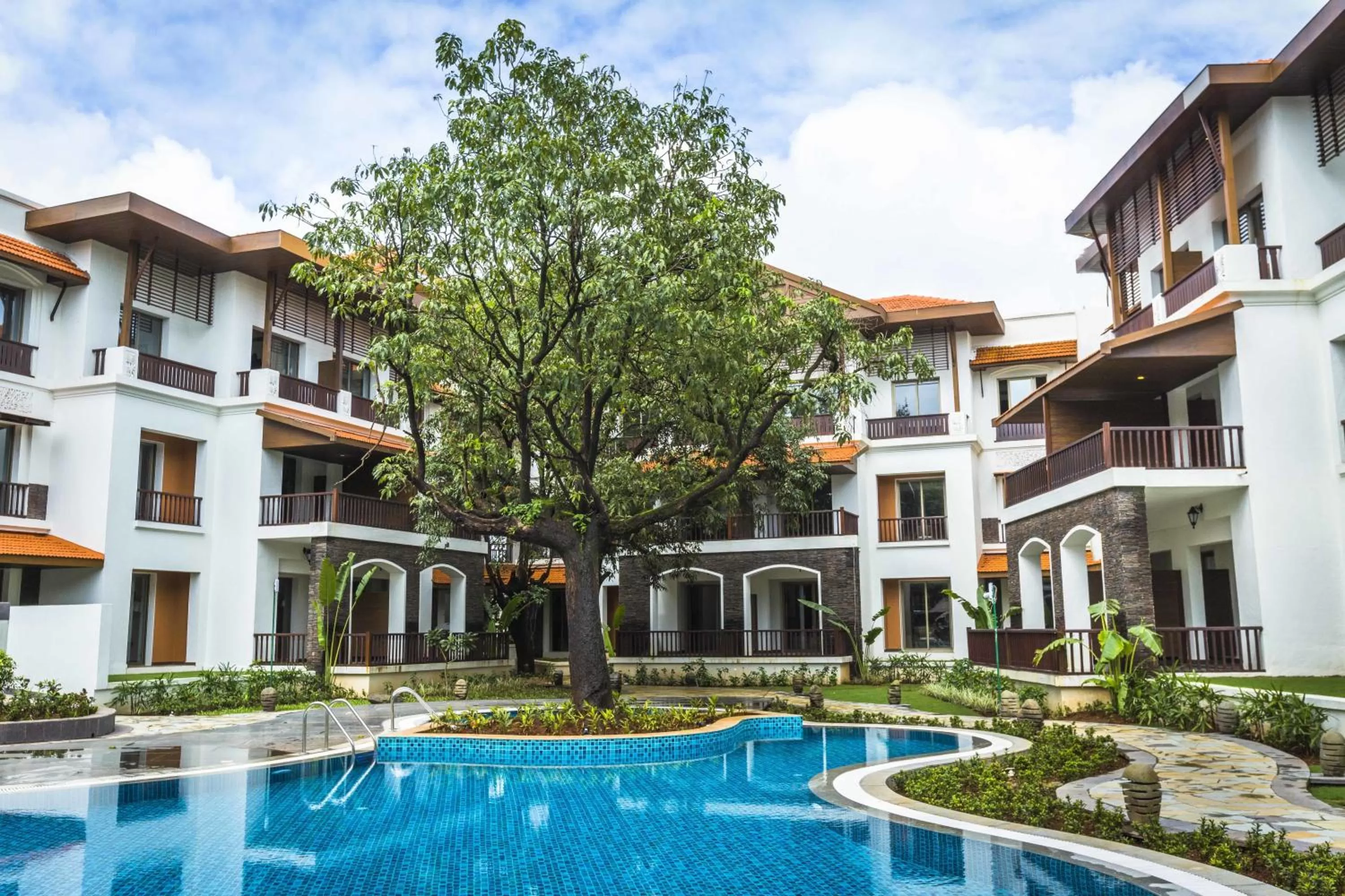 Swimming pool in Rhythm Lonavala - An All Suite Resort