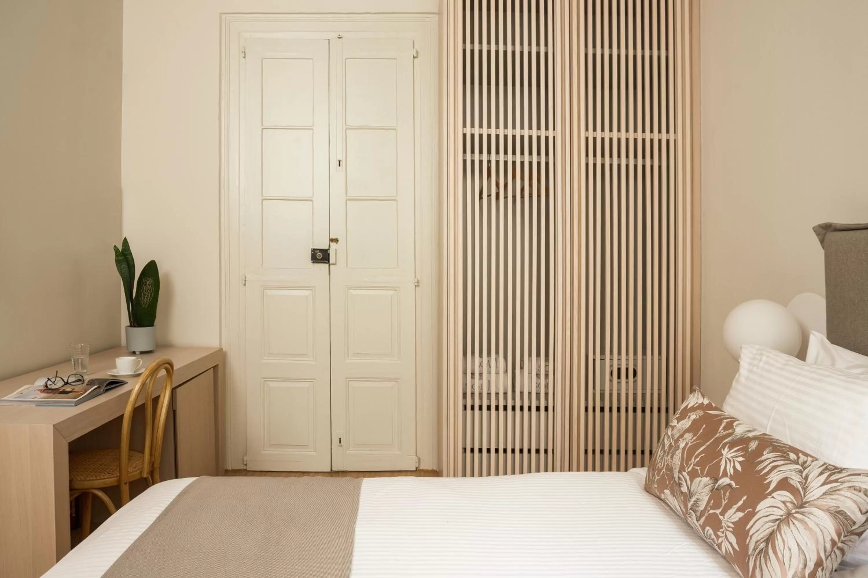 Bed in SYROS SOUL LUXURY SUITES