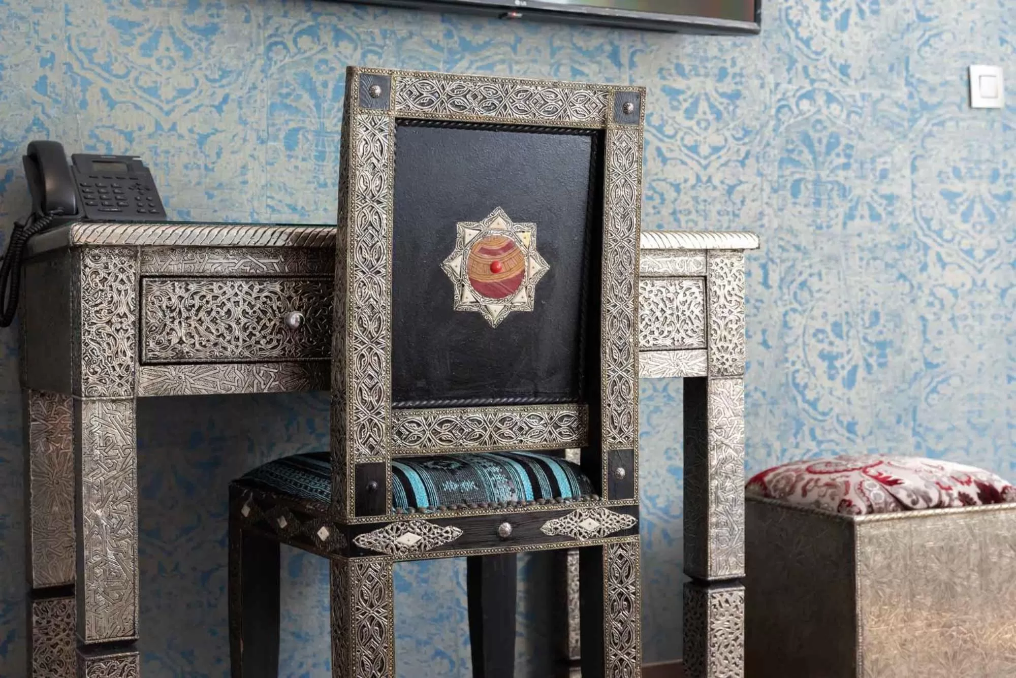 Decorative detail in Ryad Mogador Liège