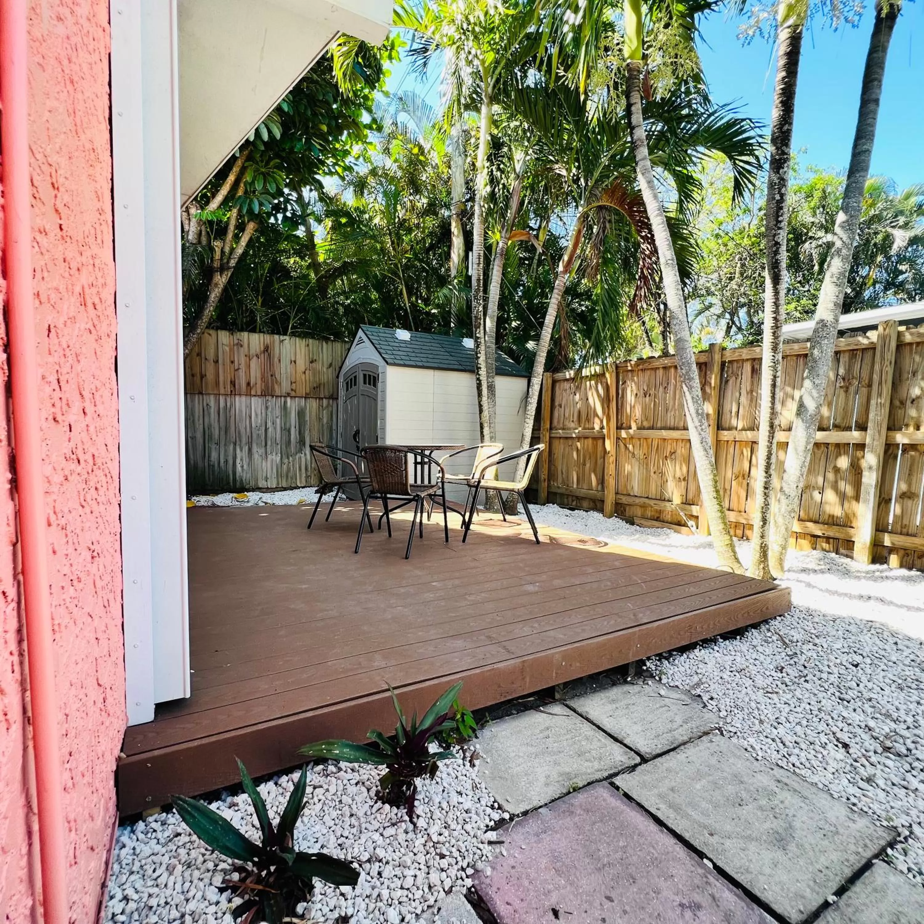 Patio in CocoBay 2BR Condos Near Beach, Galleria Mall, Wilton Manors, Cruise Port
