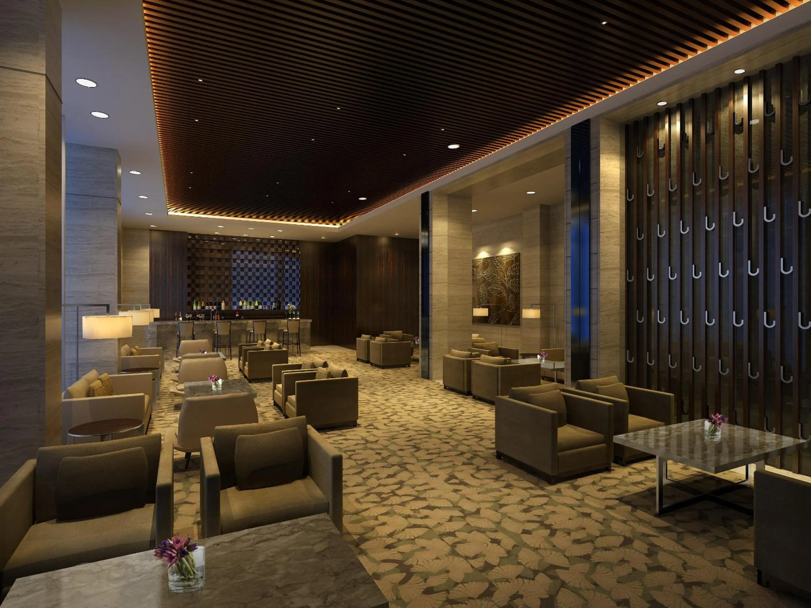 Lounge or bar in Howard Johnson IFC Plaza Ningbo