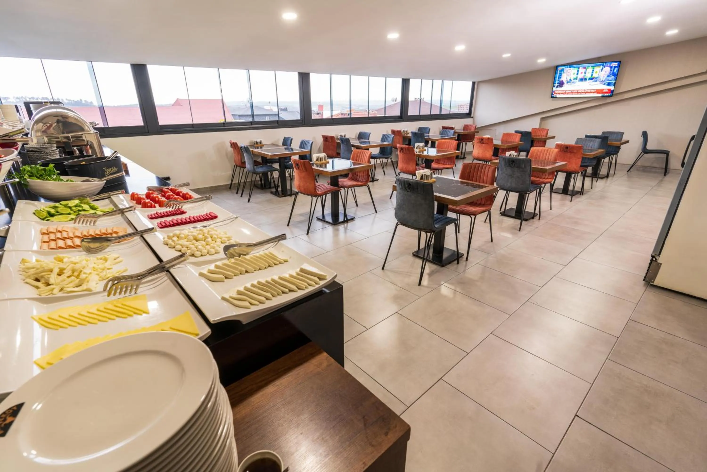 Buffet breakfast in Istanbul Airport Express Hotel